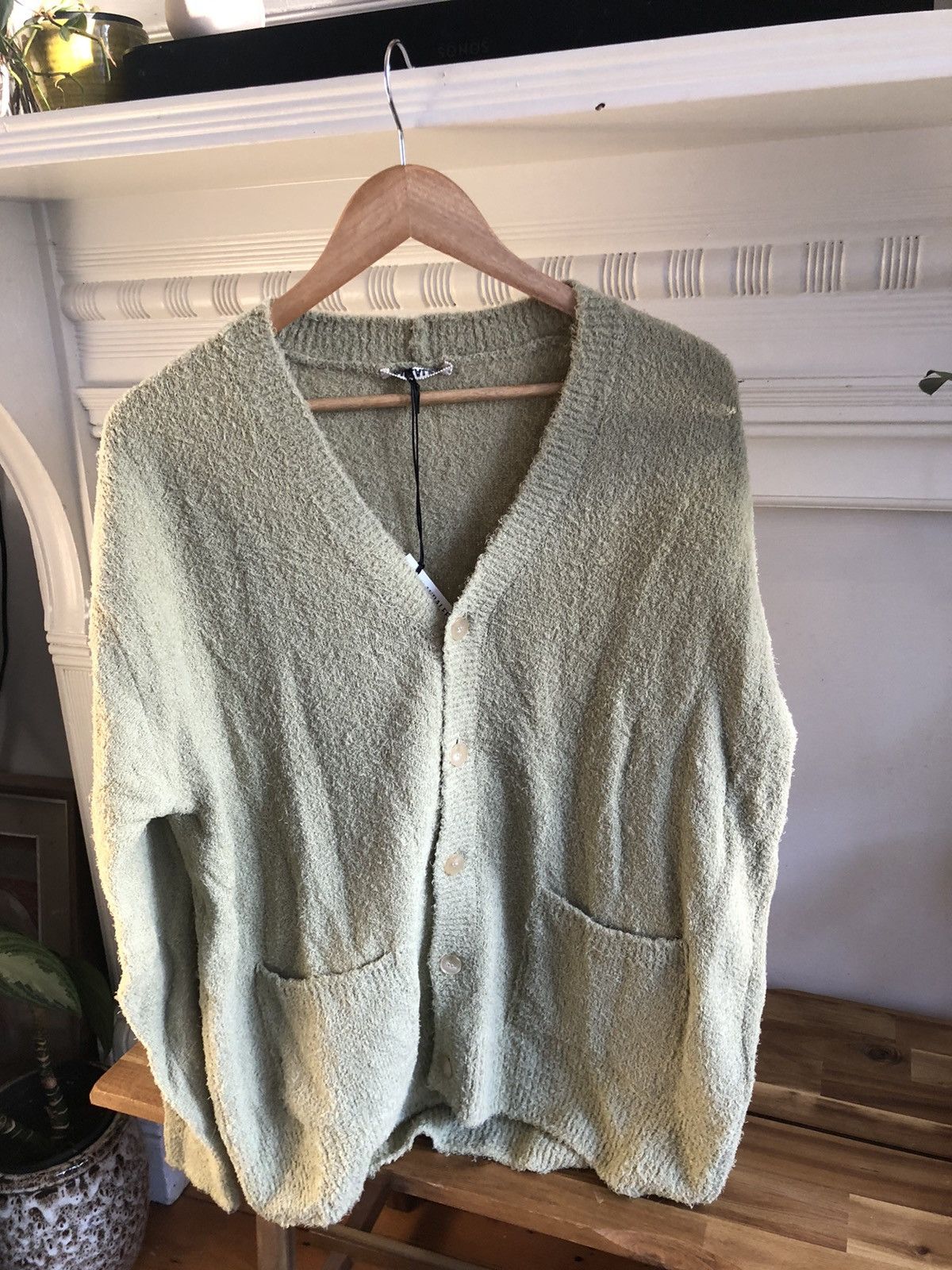 Auralee Auralee Cotton Linen Shaggy Knit Cardigan | Grailed