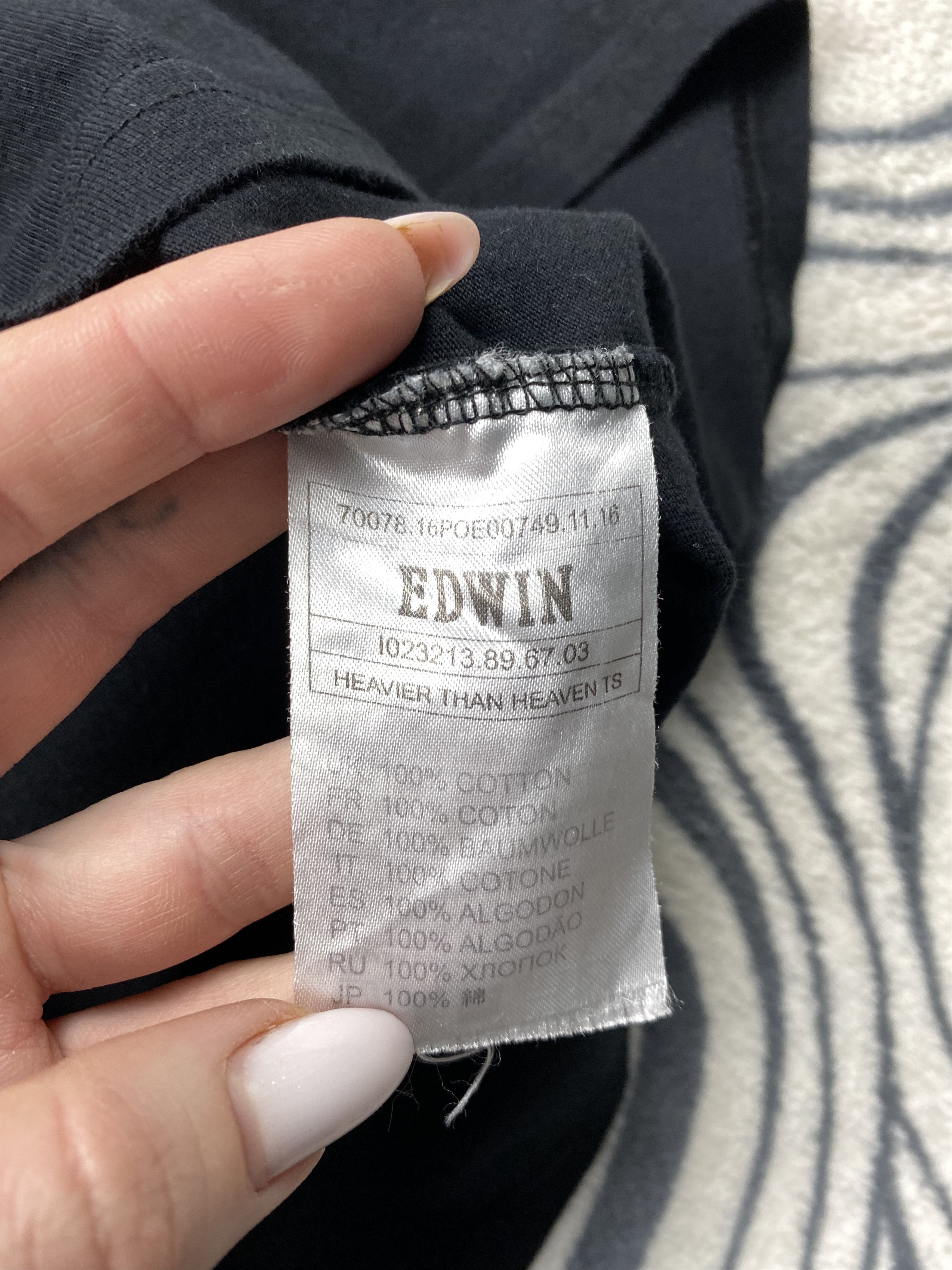 Edwin × Japanese Brand × Vintage Edwin Vintage Mens T-Shirt Tee Size US M / EU 48-50 / 2 - 5 Thumbnail