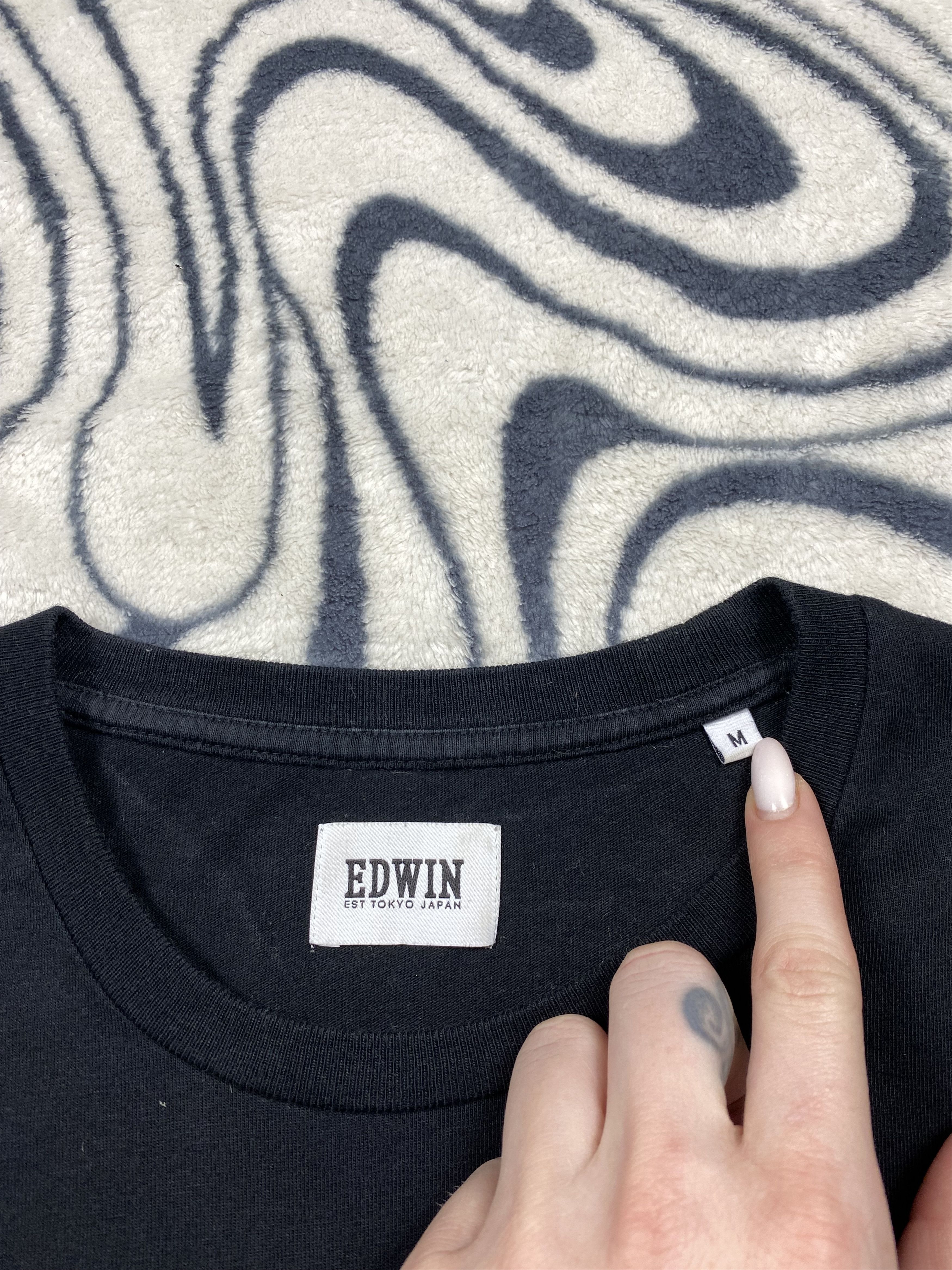Edwin × Japanese Brand × Vintage Edwin Vintage Mens T-Shirt Tee Size US M / EU 48-50 / 2 - 4 Thumbnail