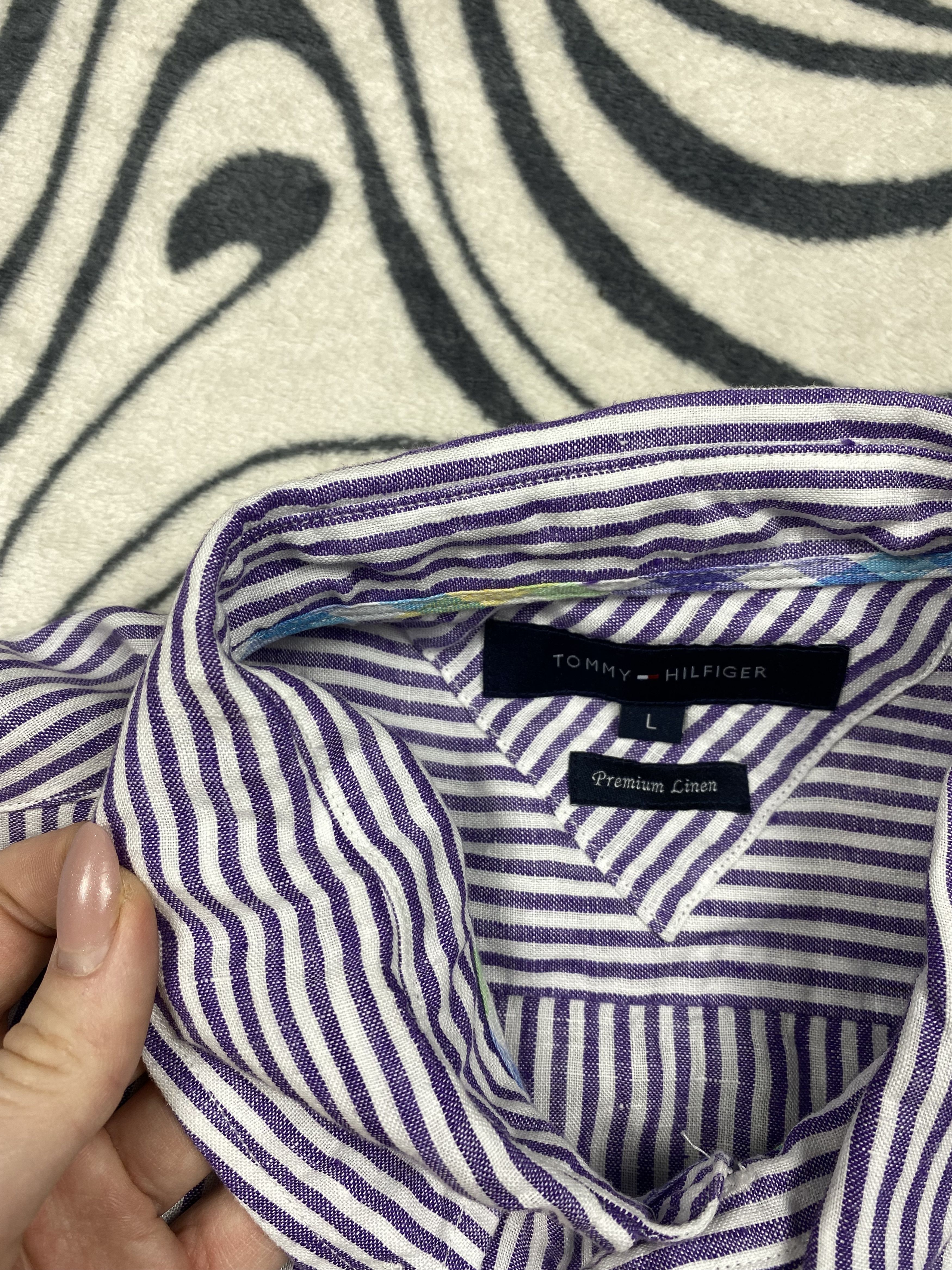 Tommy Hilfiger Tommy Hilfiger Vintage Mens Linen Shirt Size US L / EU 52-54 / 3 - 5 Thumbnail