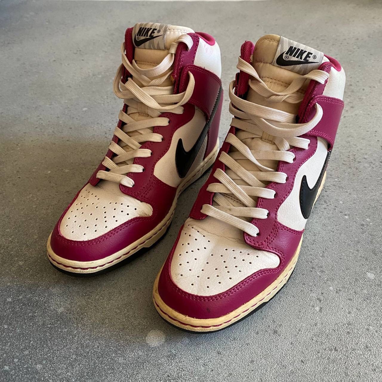 Nike × Vintage Nike Dunk Wmns Sky Hi 'Bright Magenta' Sneakers Size US 8 / IT 38 - 2 Thumbnail