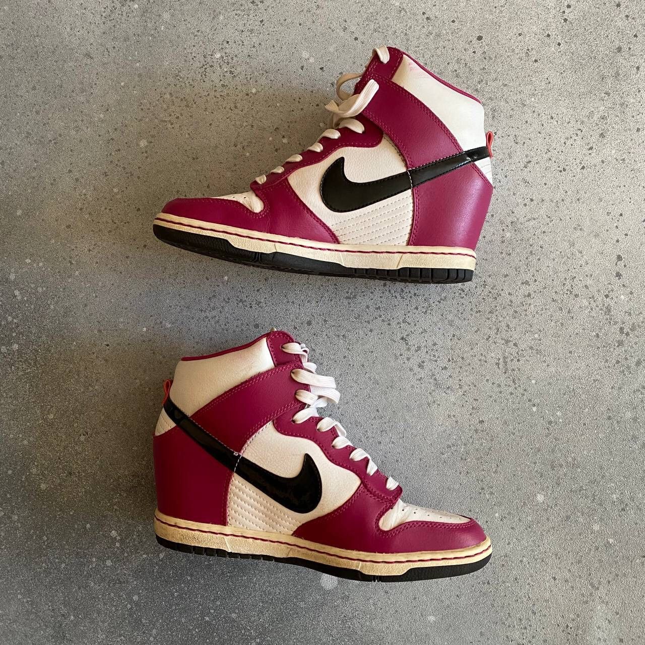 Nike × Vintage Nike Dunk Wmns Sky Hi 'Bright Magenta' Sneakers Size US 8 / IT 38 - 5 Thumbnail