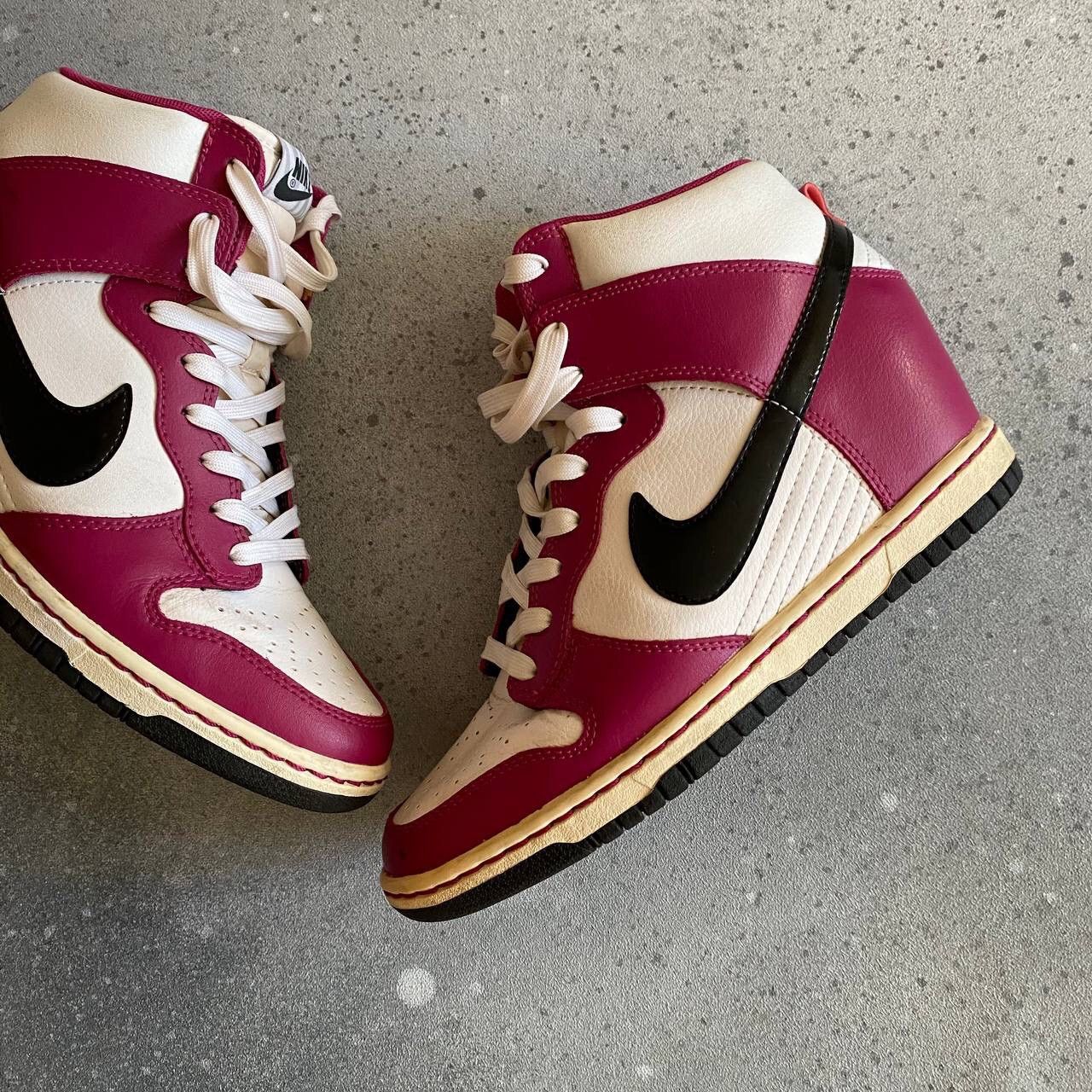 Nike × Vintage Nike Dunk Wmns Sky Hi 'Bright Magenta' Sneakers Size US 8 / IT 38 - 4 Thumbnail