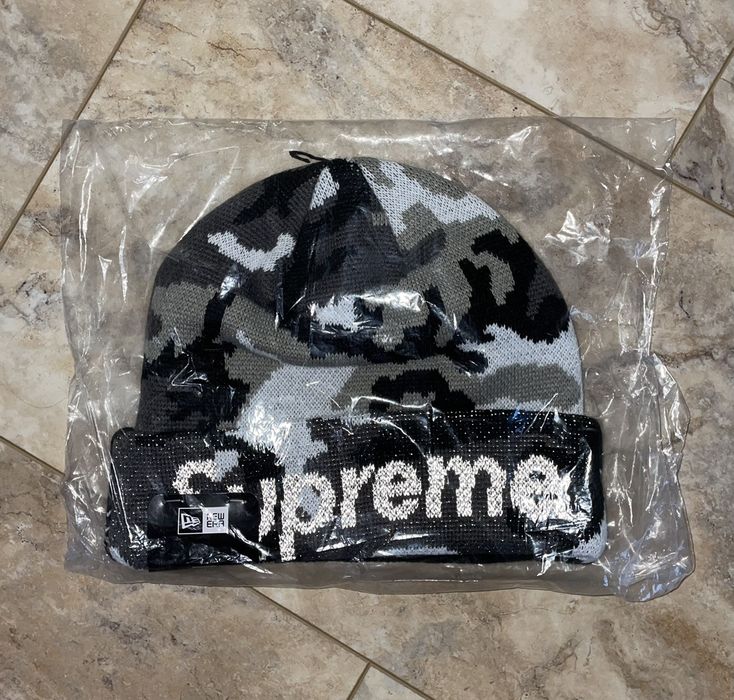 Supreme Supreme New Era Split Beanie Black Brand New One Size