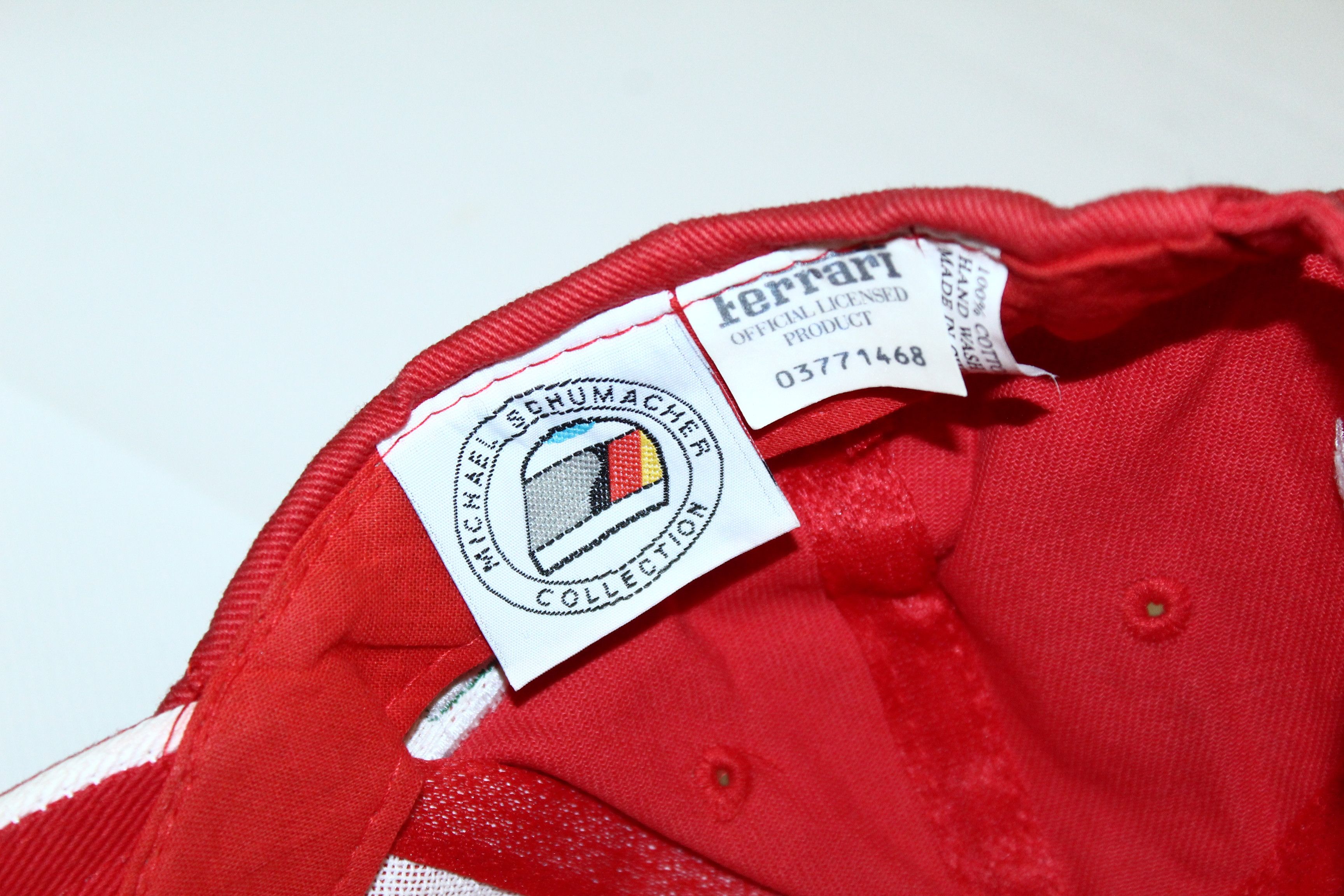 Ferrari 💥 VTG 💥 Michael Schumacher Collection Ferrari F1 Cap Size ONE SIZE - 7 Thumbnail