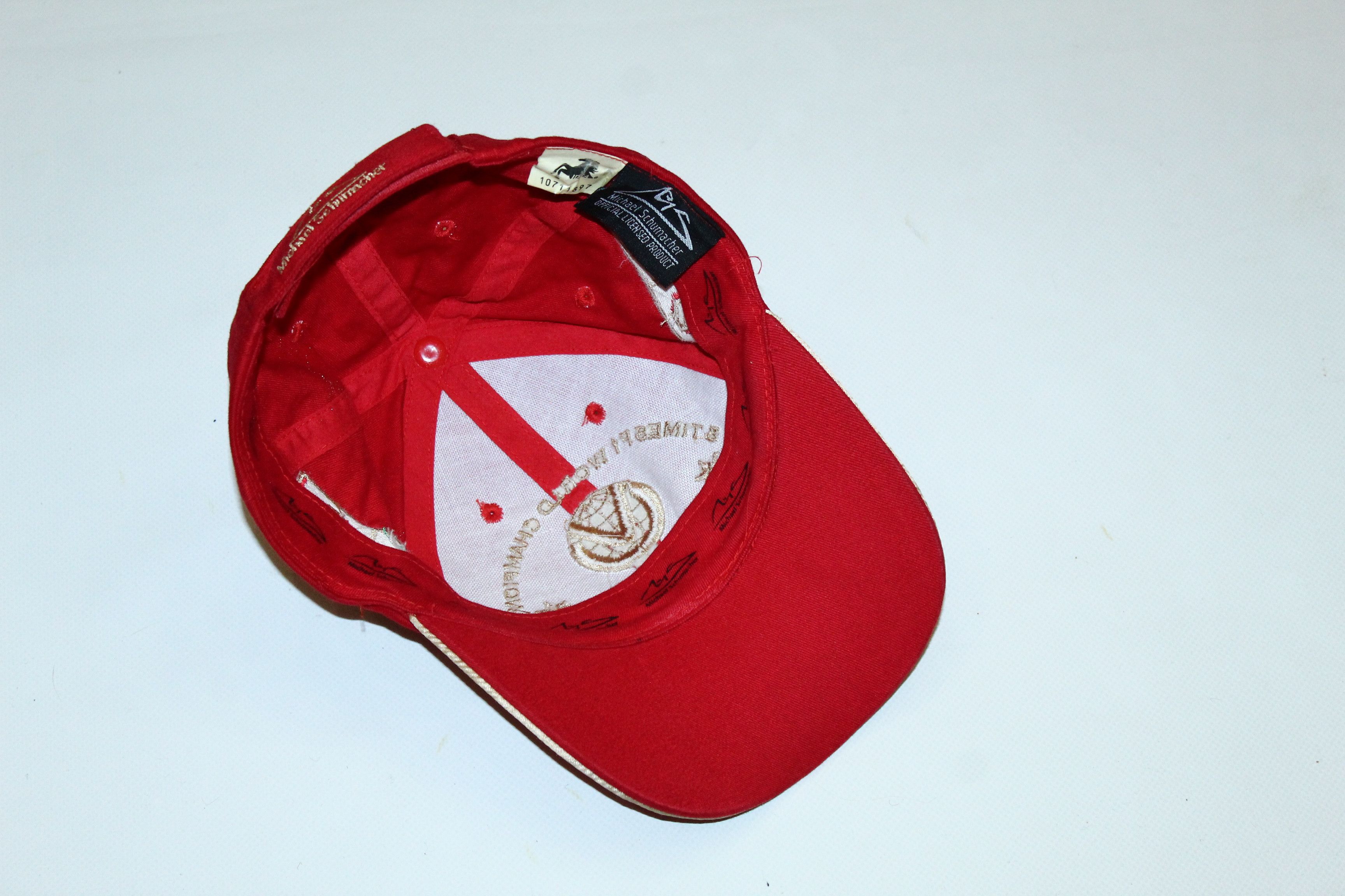 Ferrari Y2K💥 Michael Schumacher Collection Ferrari F1 Cap Size ONE SIZE - 4 Thumbnail