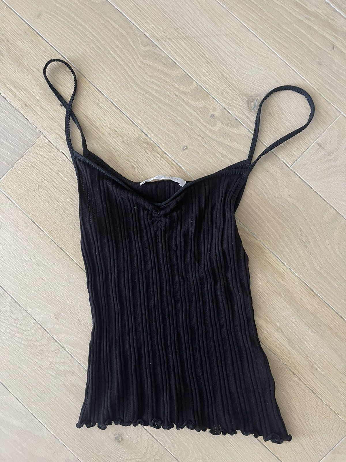 John Elliott spaghetti strap cropped tank
