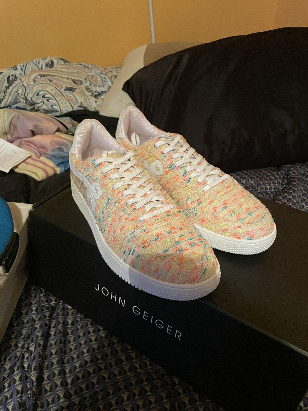 GF 01 neon hemp tweed BY JOHN GEIGER