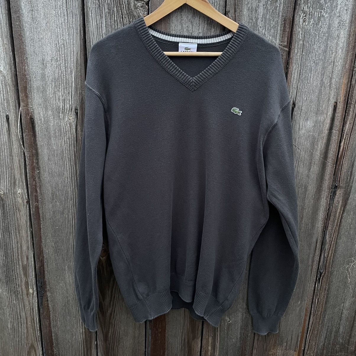 Lacoste × Vintage Vintage Lacoste Sweater V Neck Size L 90s Streetwear Size US L / EU 52-54 / 3 - 1 Thumbnail