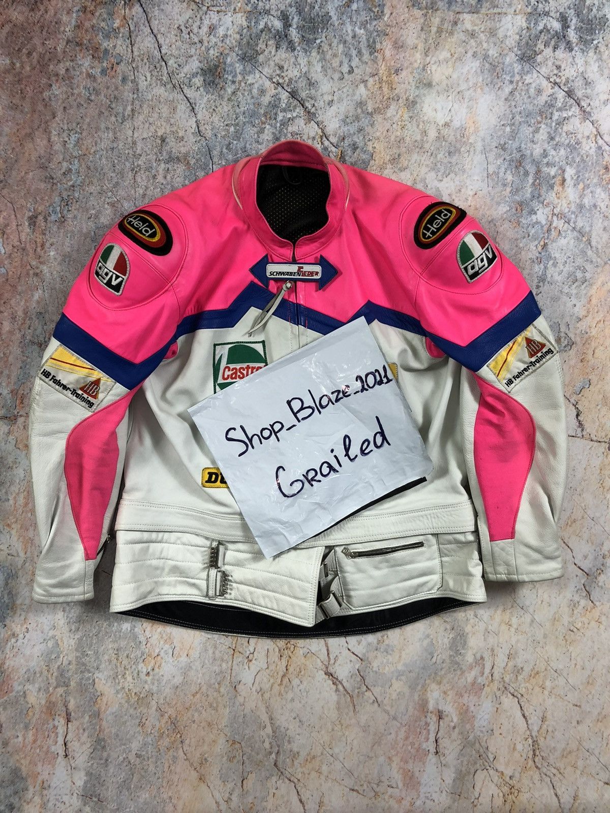 Vintage Racing leather jacket Size US M / EU 48-50 / 2 - 2 Thumbnail