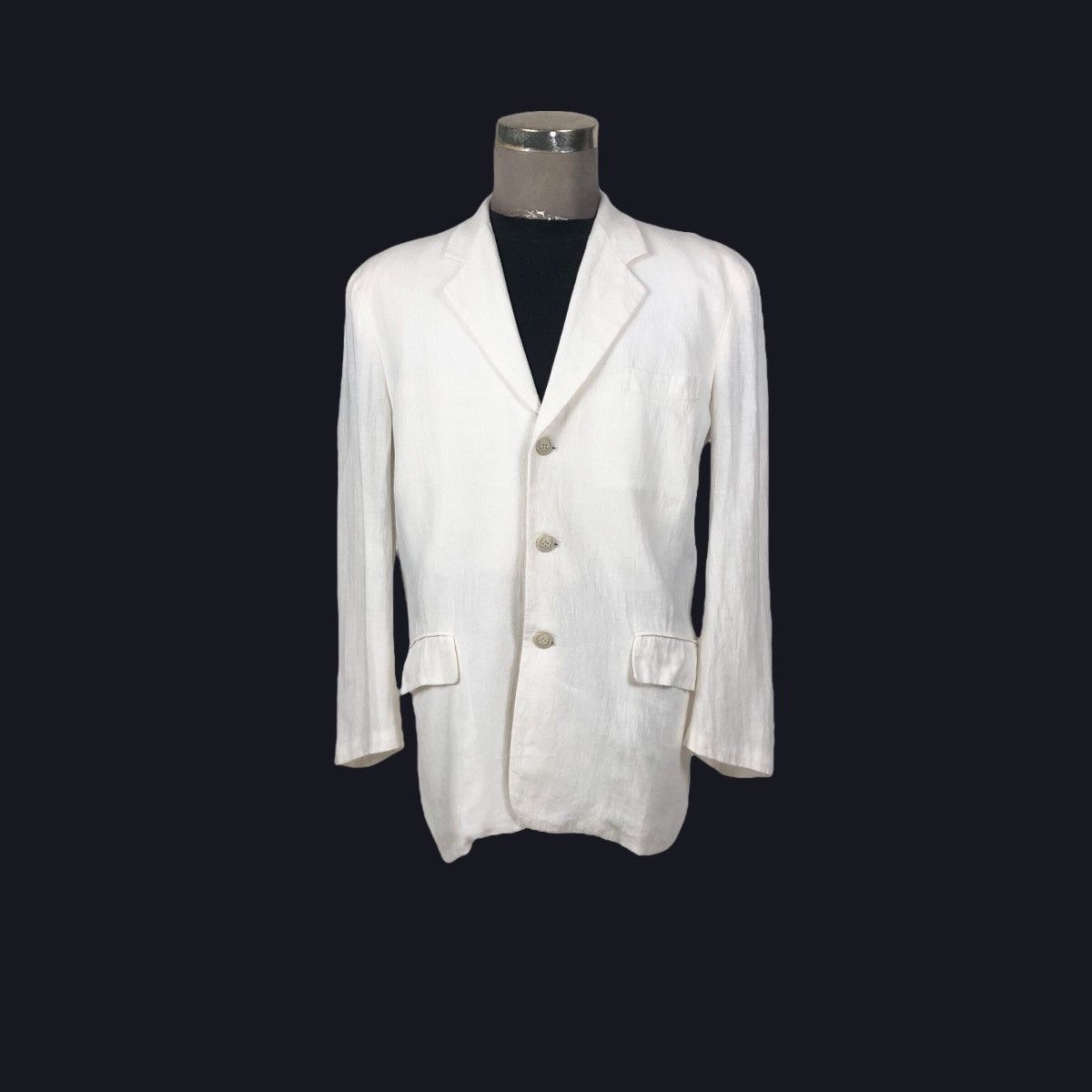 Christian Dior Monsieur Vintage Christian Dior Monsieur Hemp Coat Single Breasted Size 36R - 5 Thumbnail