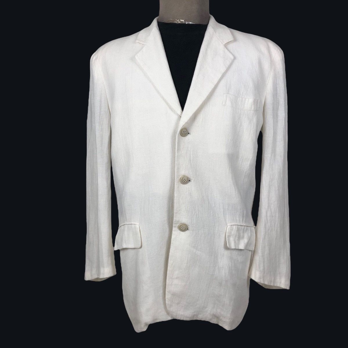 Christian Dior Monsieur Vintage Christian Dior Monsieur Hemp Coat Single Breasted Size 36R - 2 Thumbnail