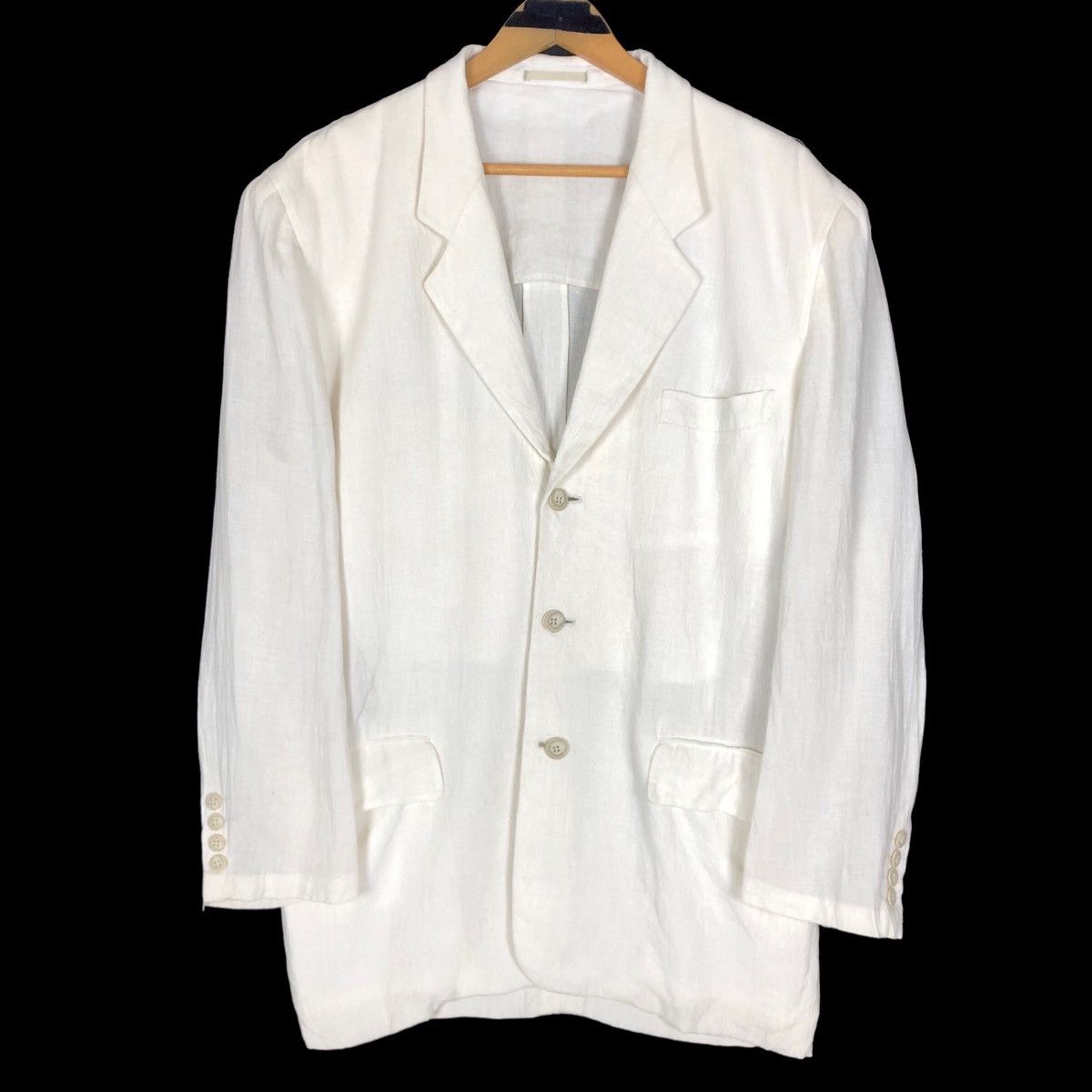 Christian Dior Monsieur Vintage Christian Dior Monsieur Hemp Coat Single Breasted Size 36R - 6 Thumbnail