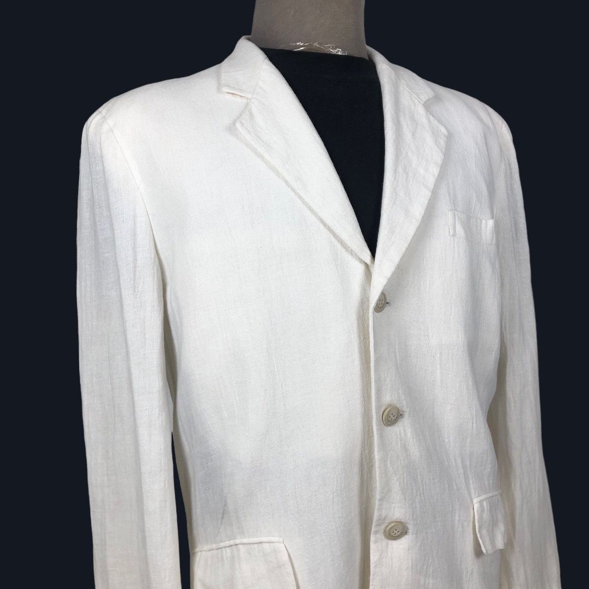 Christian Dior Monsieur Vintage Christian Dior Monsieur Hemp Coat Single Breasted Size 36R - 3 Thumbnail