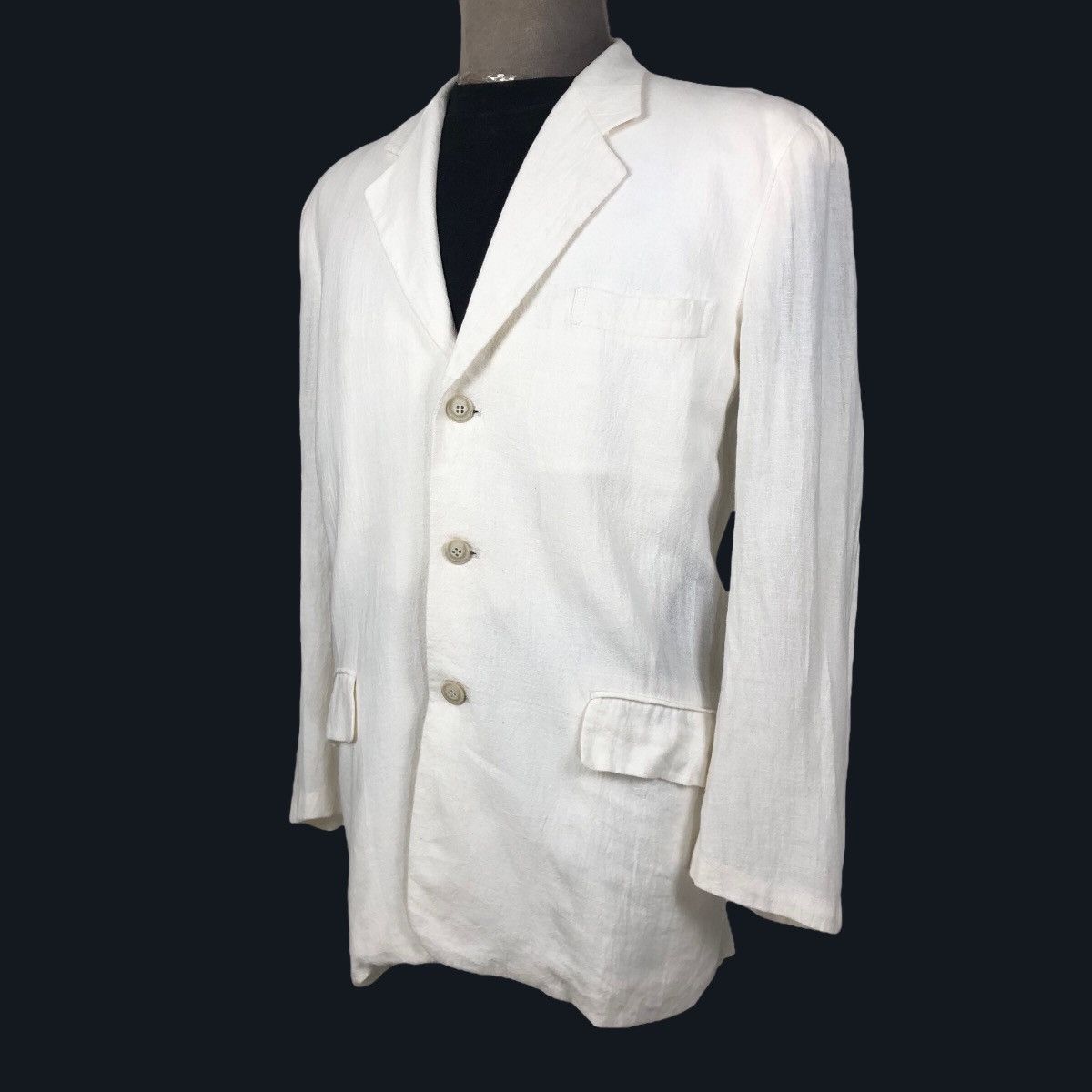 Christian Dior Monsieur Vintage Christian Dior Monsieur Hemp Coat Single Breasted Size 36R - 1 Thumbnail