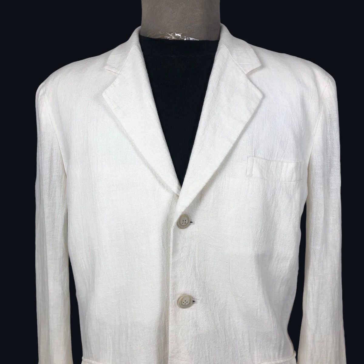 Christian Dior Monsieur Vintage Christian Dior Monsieur Hemp Coat Single Breasted Size 36R - 4 Thumbnail