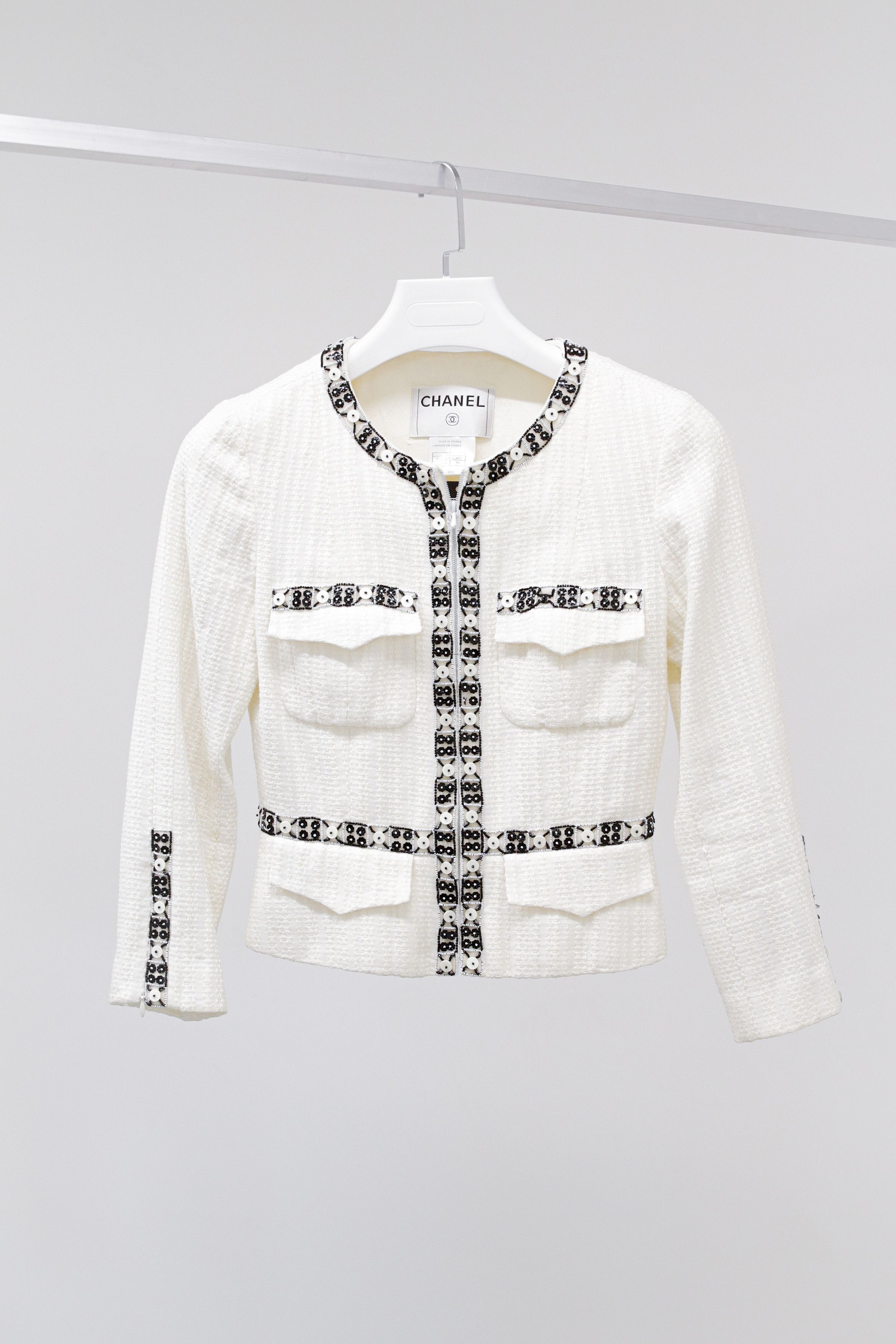 Chanel S/S 03 Beaded Zip Jacket