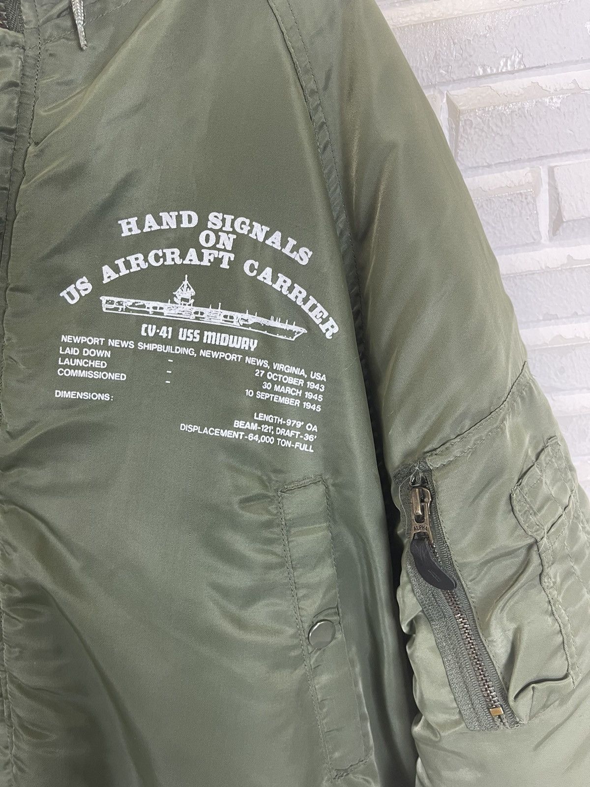 Alpha Industries FUR HOODIES N3B POLAR PARKA USS MIDWAY AIRCRAFT CARRIER Size US L / EU 52-54 / 3 - 7 Thumbnail