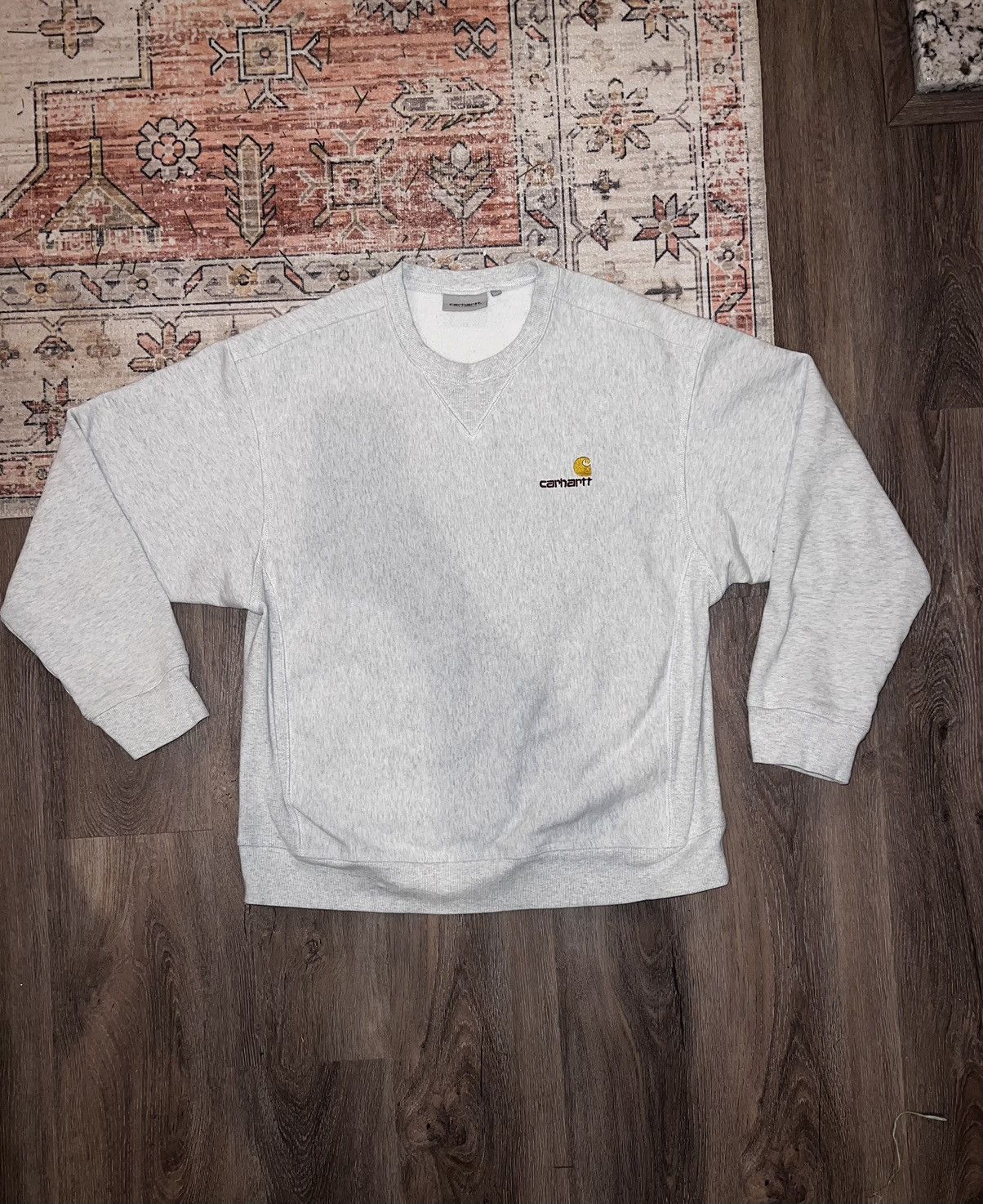 Carhartt Wip Carhartt WIP Light Heather Grey Crewneck Size US L / EU 52-54 / 3 - 1 Thumbnail