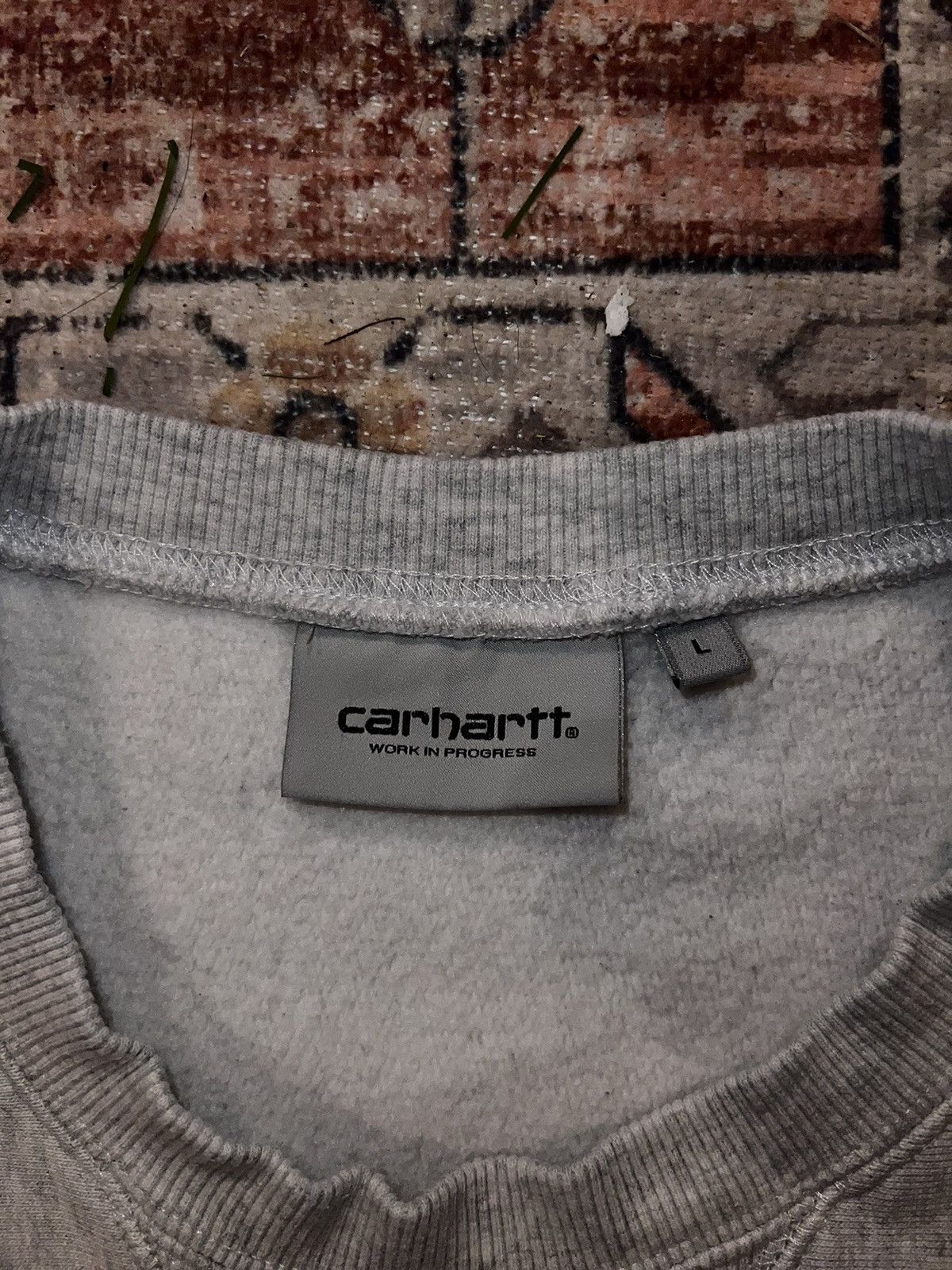 Carhartt Wip Carhartt WIP Light Heather Grey Crewneck Size US L / EU 52-54 / 3 - 3 Thumbnail