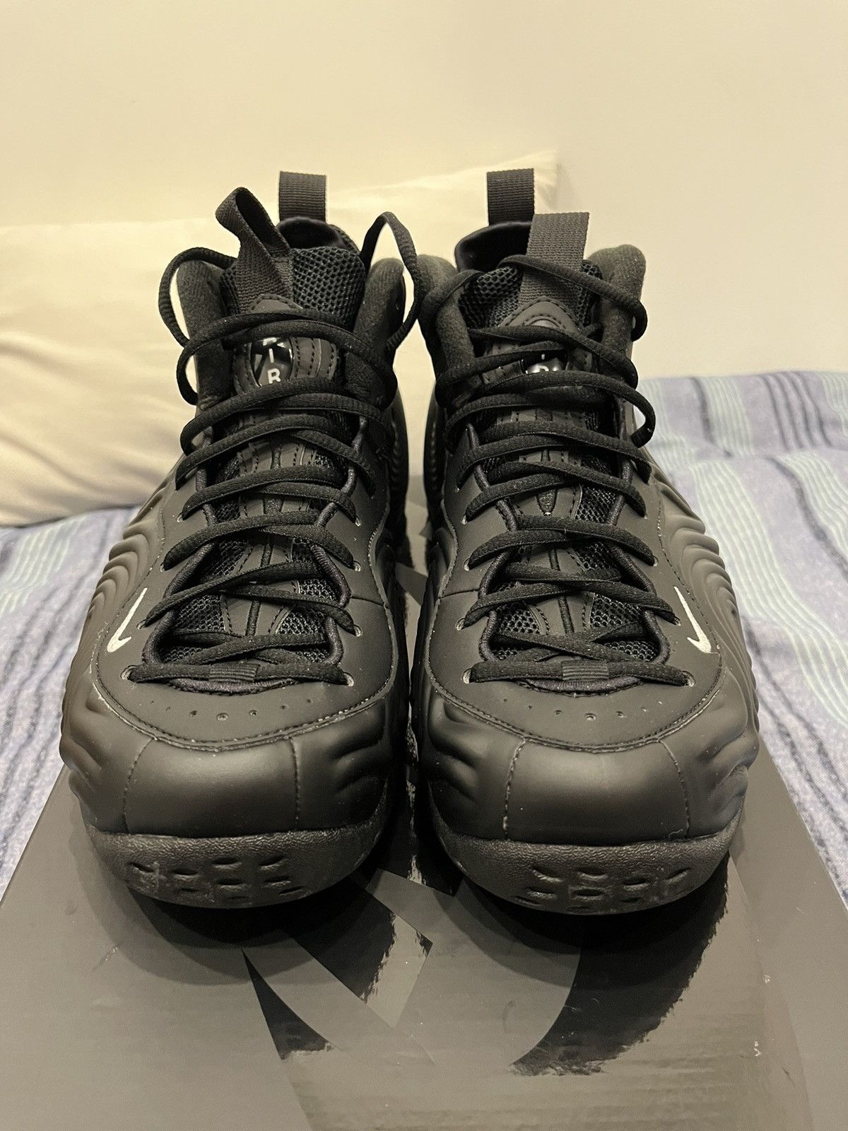 Comme des Garcons × Nike Nike Comme Des Garcons Foamposites Black 9.5 Size US 9.5 / EU 42-43 - 4 Thumbnail