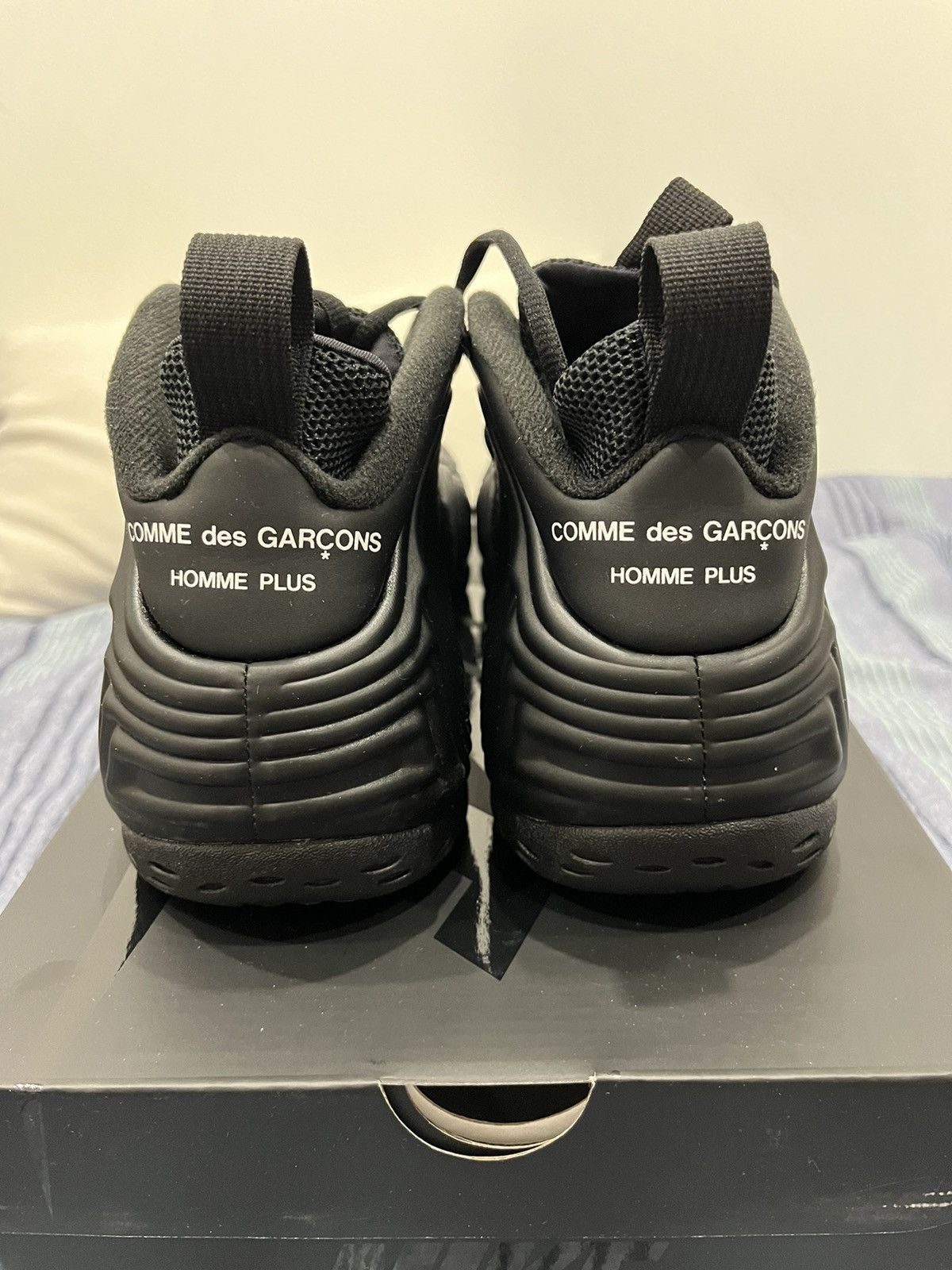 Comme des Garcons × Nike Nike Comme Des Garcons Foamposites Black 9.5 Size US 9.5 / EU 42-43 - 5 Thumbnail