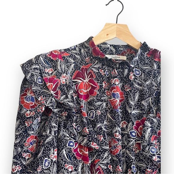 Isabel Marant Etoile Isabel Marant Etolie Yoana Printed Silk Mini Dress, Size 34E Size XS / US 0-2 / IT 36-38 - 14 Thumbnail