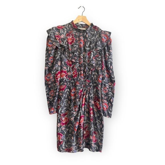 Isabel Marant Etoile Isabel Marant Etolie Yoana Printed Silk Mini Dress, Size 34E Size XS / US 0-2 / IT 36-38 - 1 Thumbnail
