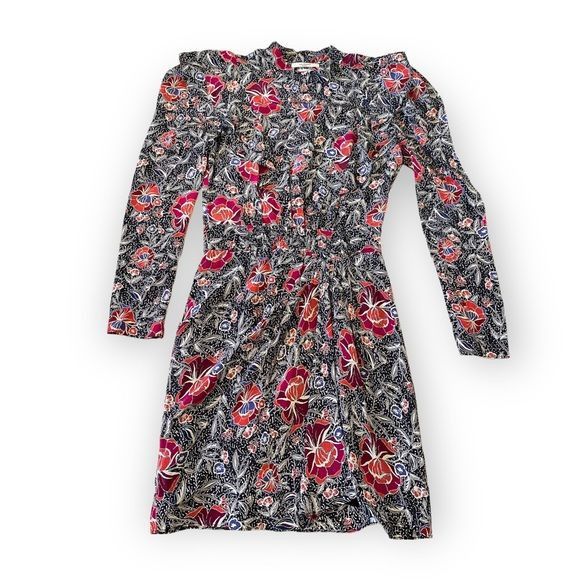 Isabel Marant Etoile Isabel Marant Etolie Yoana Printed Silk Mini Dress, Size 34E Size XS / US 0-2 / IT 36-38 - 3 Thumbnail