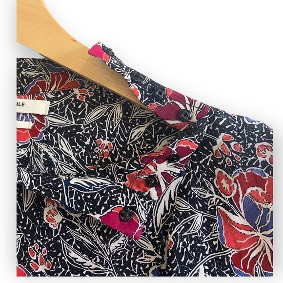 Isabel Marant Etoile Isabel Marant Etolie Yoana Printed Silk Mini Dress, Size 34E Size XS / US 0-2 / IT 36-38 - 10 Thumbnail