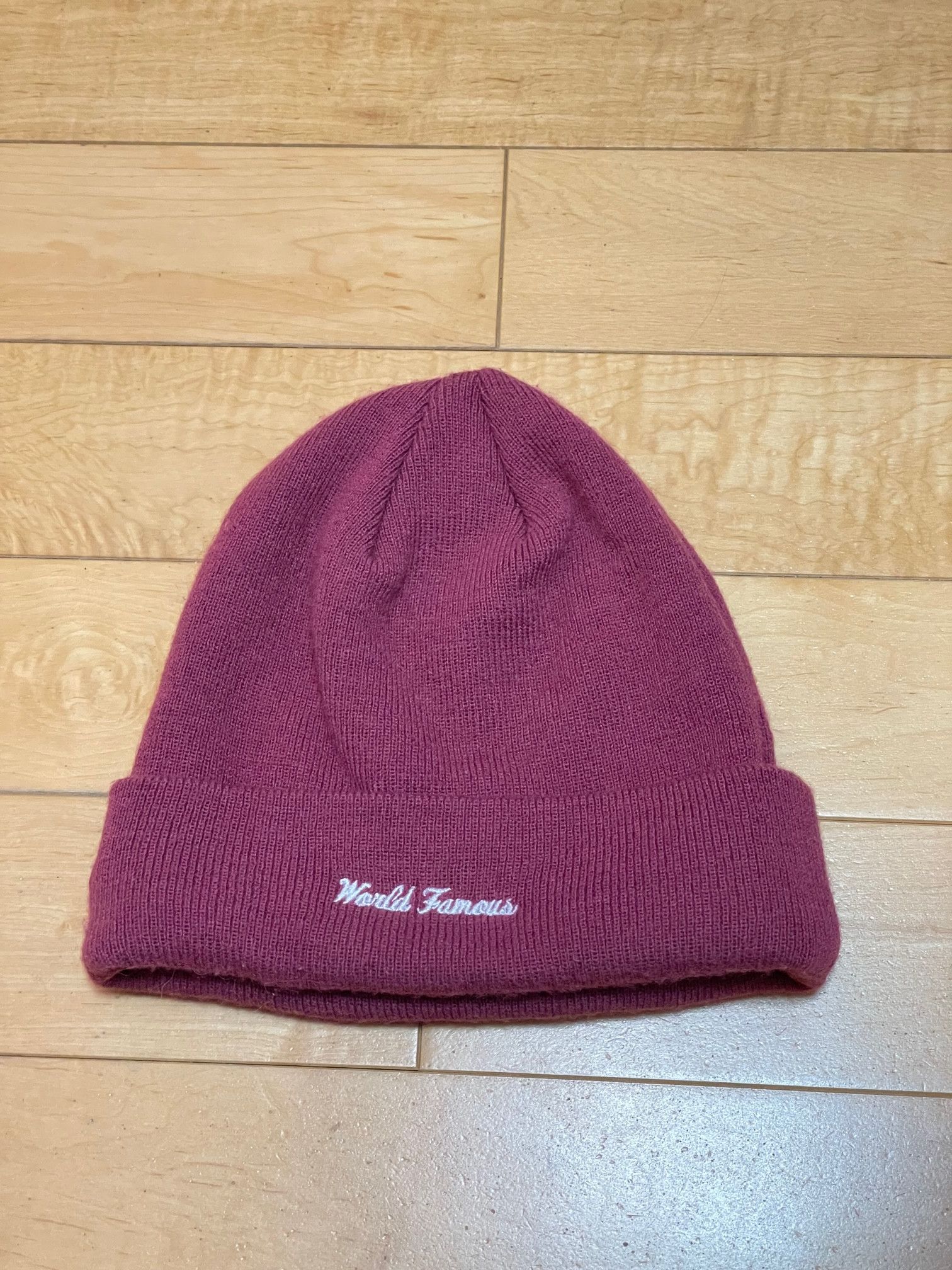 Supreme SUPREME NEW ERA BOX LOGO BEANIE PLUM FW21 Size ONE SIZE - 2 Thumbnail