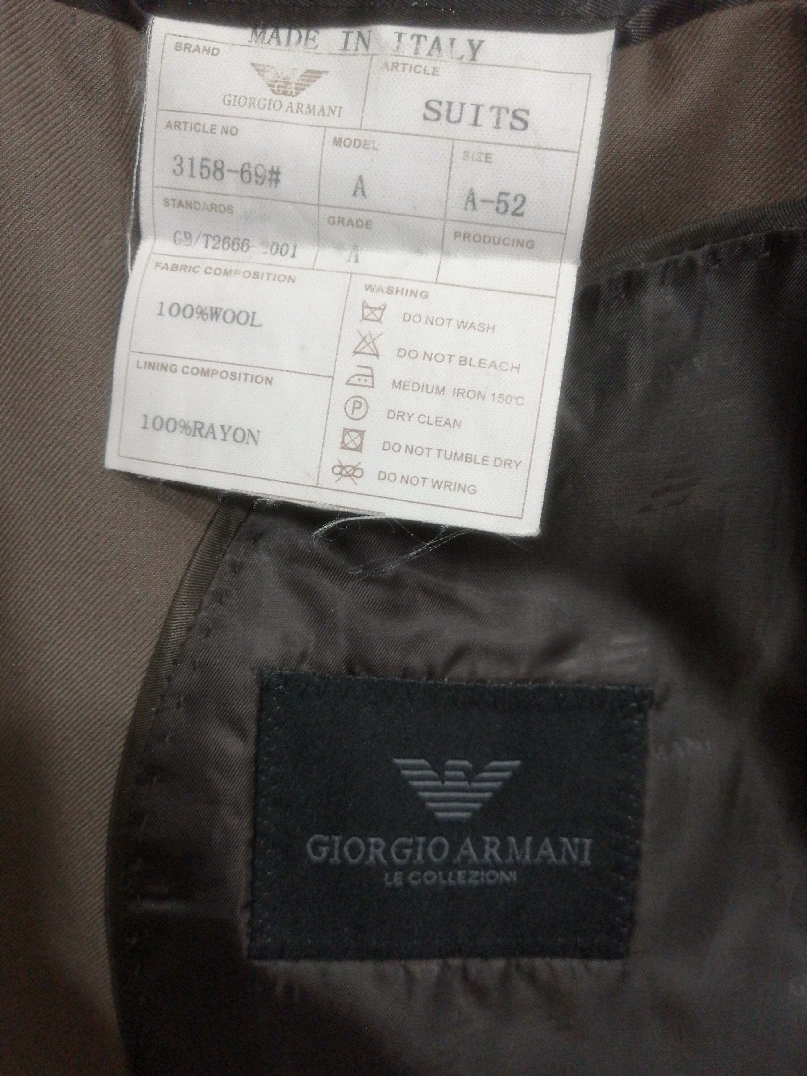 Giorgio Armani Giorgio Armani Stylish Blazer Suit Jacket Size US L / EU 52-54 / 3 - 8 Thumbnail