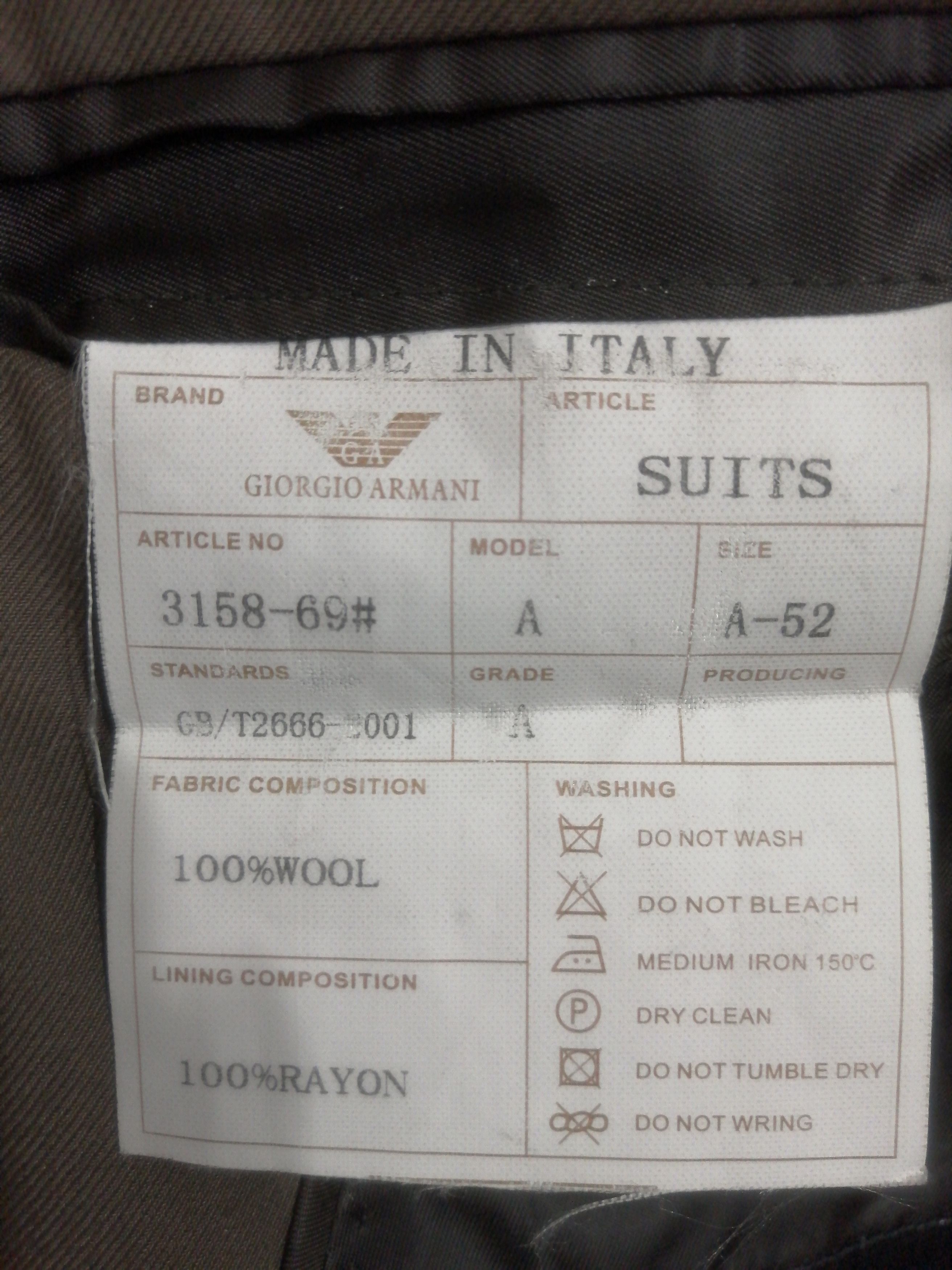 Giorgio Armani Giorgio Armani Stylish Blazer Suit Jacket Size US L / EU 52-54 / 3 - 9 Thumbnail