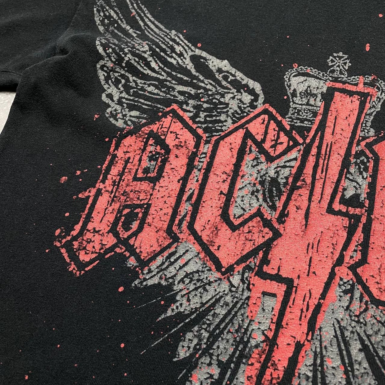 Band Tees Vintage 2000s ACDC Crow T Shirt Faded Black Size S Size US S / EU 44-46 / 1 - 6 Thumbnail