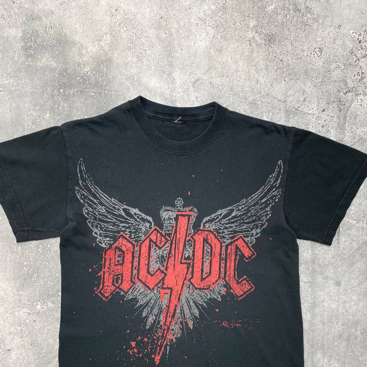 Band Tees Vintage 2000s ACDC Crow T Shirt Faded Black Size S Size US S / EU 44-46 / 1 - 2 Thumbnail