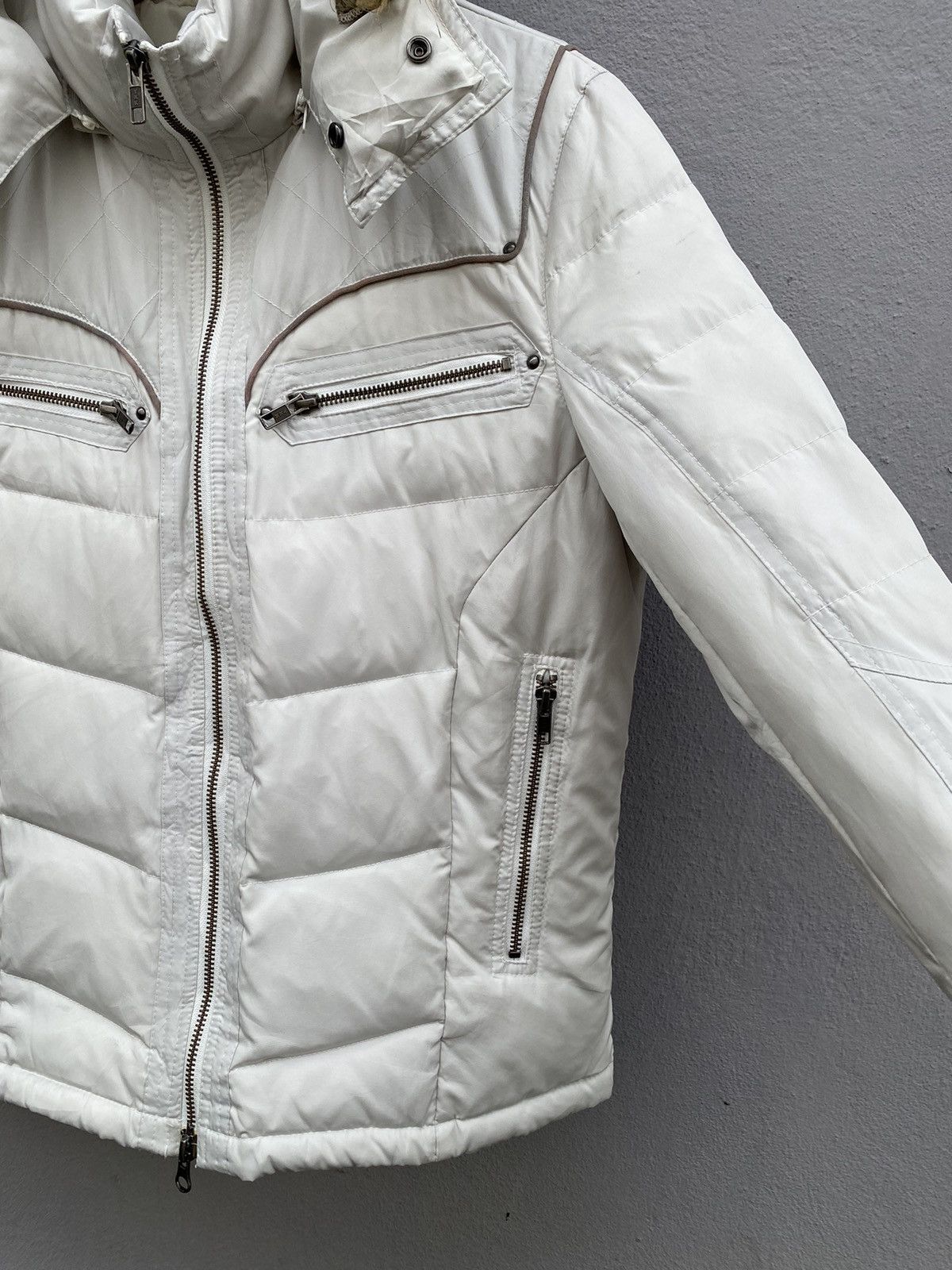 Schlussel 💥Vintage SCHLÜSSEL Puffer Down Fur Hooded Jacket Size M / US 6-8 / IT 42-44 - 13 Thumbnail
