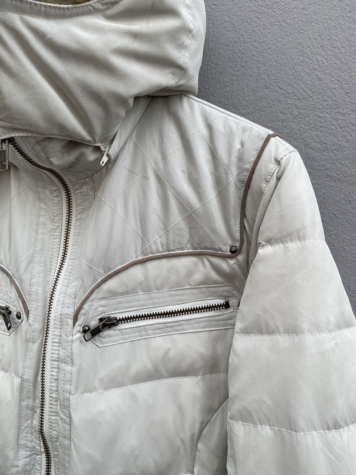Schlussel 💥Vintage SCHLÜSSEL Puffer Down Fur Hooded Jacket Size M / US 6-8 / IT 42-44 - 12 Thumbnail