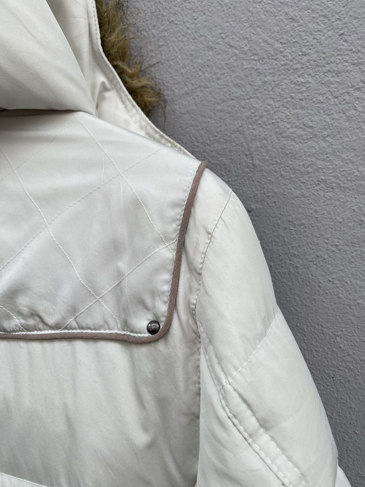 Schlussel 💥Vintage SCHLÜSSEL Puffer Down Fur Hooded Jacket Size M / US 6-8 / IT 42-44 - 22 Thumbnail