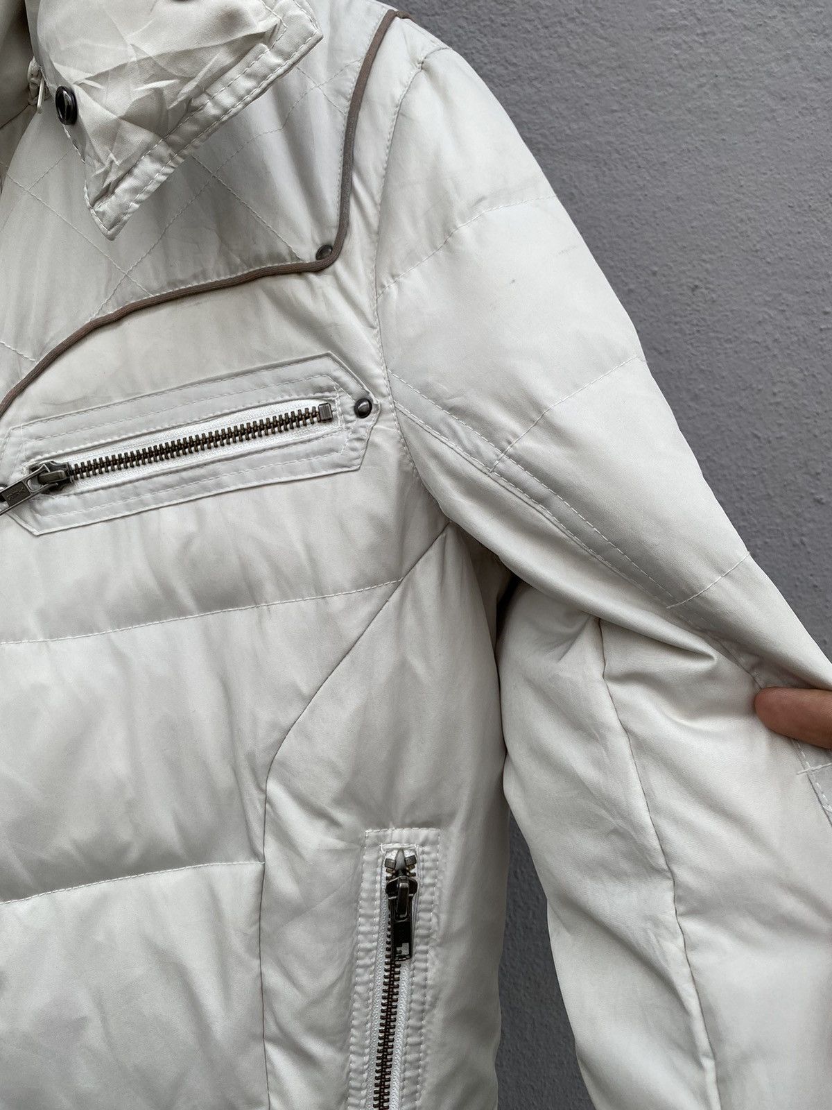 Schlussel 💥Vintage SCHLÜSSEL Puffer Down Fur Hooded Jacket Size M / US 6-8 / IT 42-44 - 10 Thumbnail