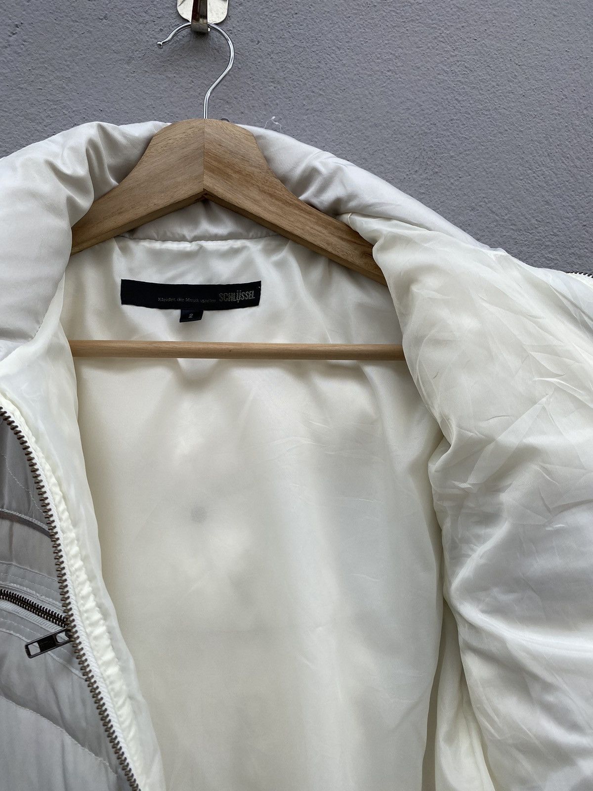 Schlussel 💥Vintage SCHLÜSSEL Puffer Down Fur Hooded Jacket Size M / US 6-8 / IT 42-44 - 6 Thumbnail