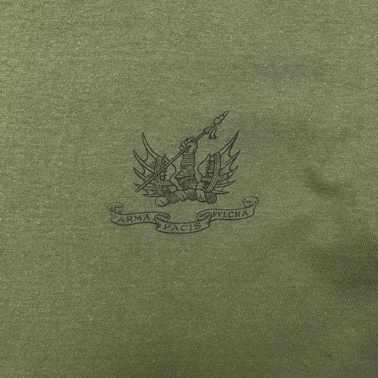 Vintage Vintage 90s British Army Arma Pacis Fulcra T Shirt Green L Size US L / EU 52-54 / 3 - 3 Thumbnail