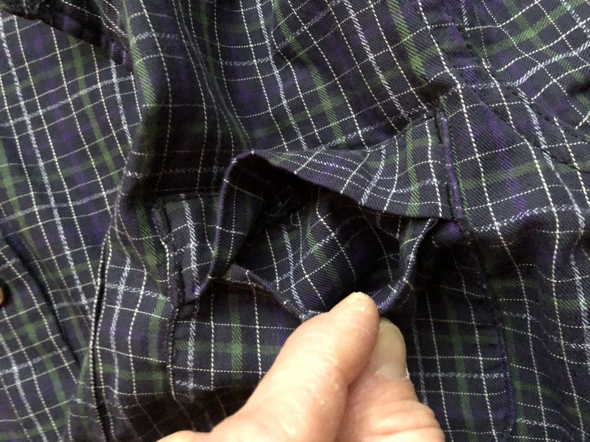 Engineered Garments Banded Collar Flannel Button Up Size US S / EU 44-46 / 1 - 10 Thumbnail