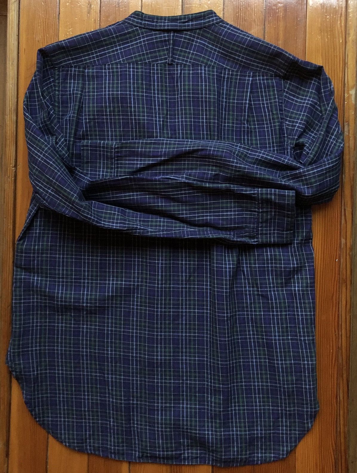 Engineered Garments Banded Collar Flannel Button Up Size US S / EU 44-46 / 1 - 3 Thumbnail