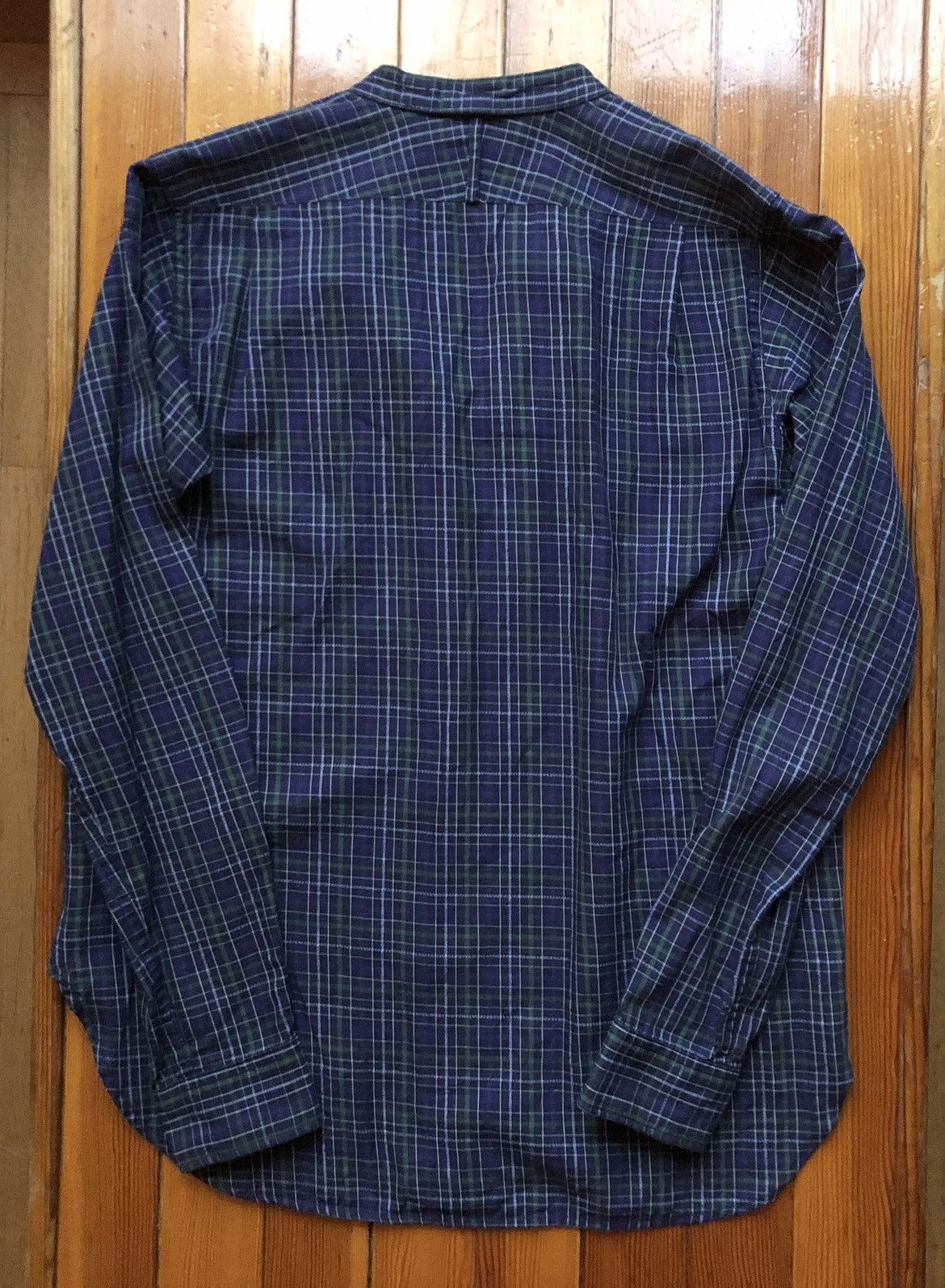 Engineered Garments Banded Collar Flannel Button Up Size US S / EU 44-46 / 1 - 4 Thumbnail