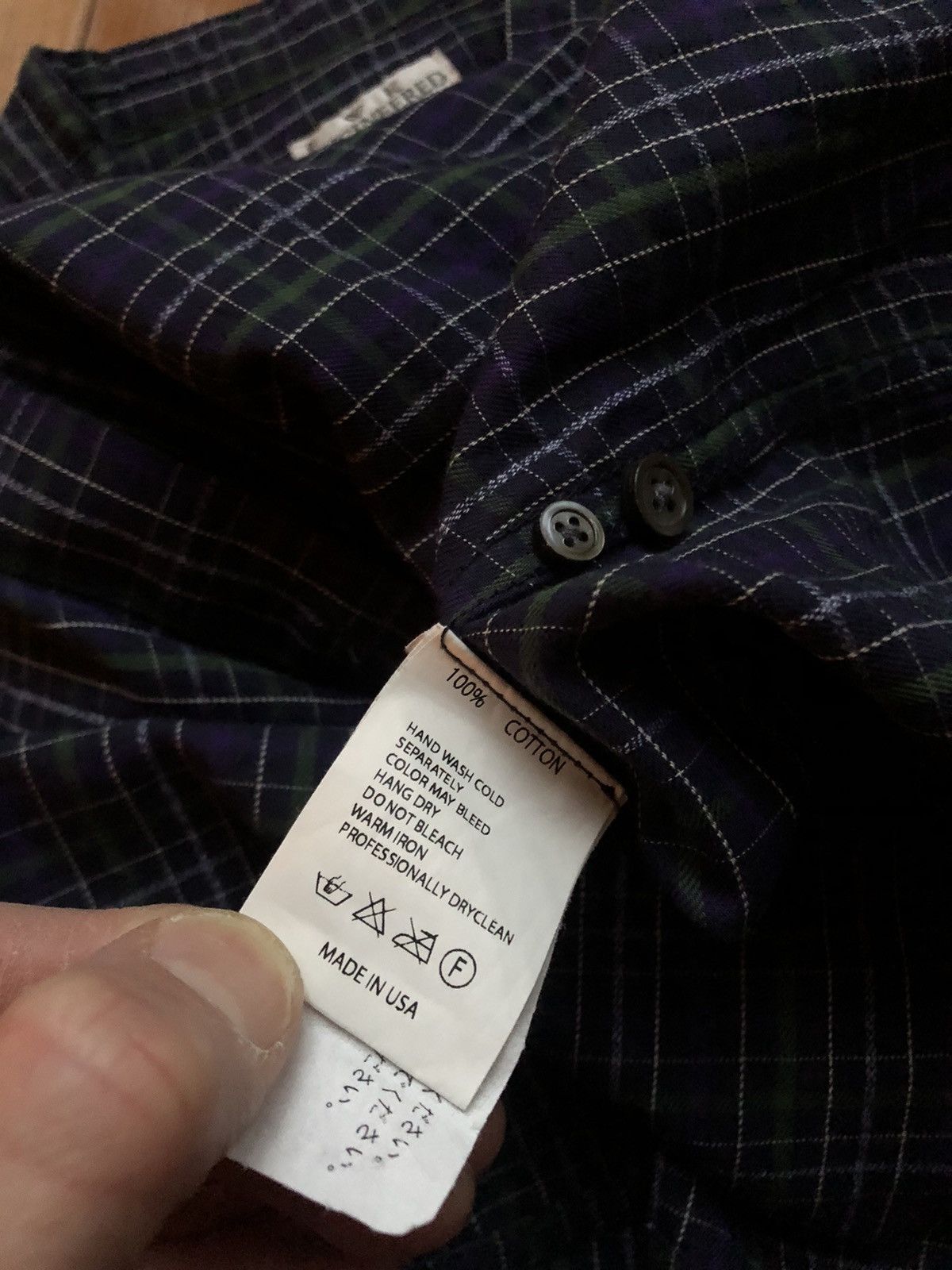 Engineered Garments Banded Collar Flannel Button Up Size US S / EU 44-46 / 1 - 11 Thumbnail