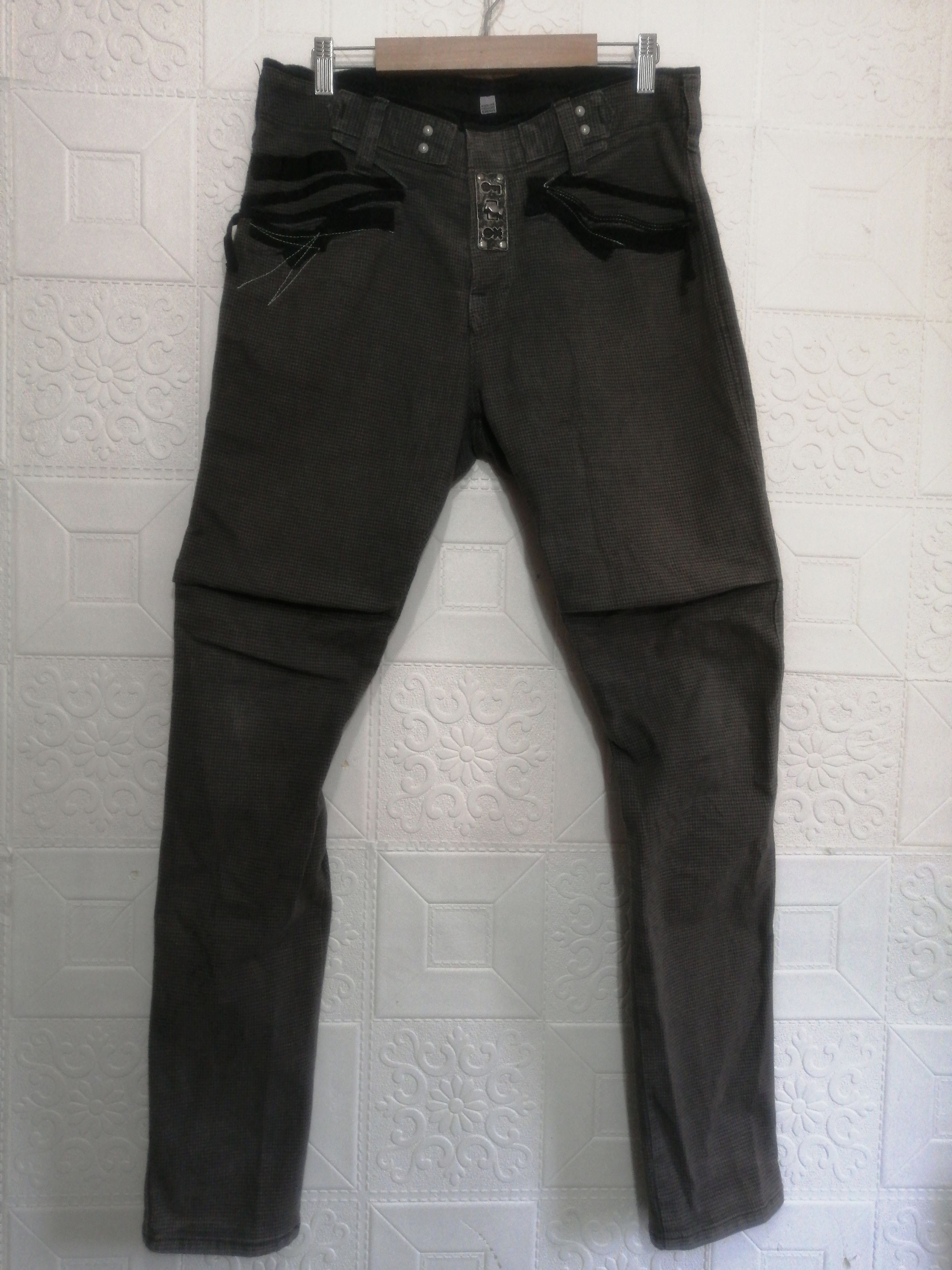 Marithe + Francois Girbaud × Seditionaries Vtg Marithe francois girbaud skinny stretch pant denim Size US 33 - 1 Thumbnail