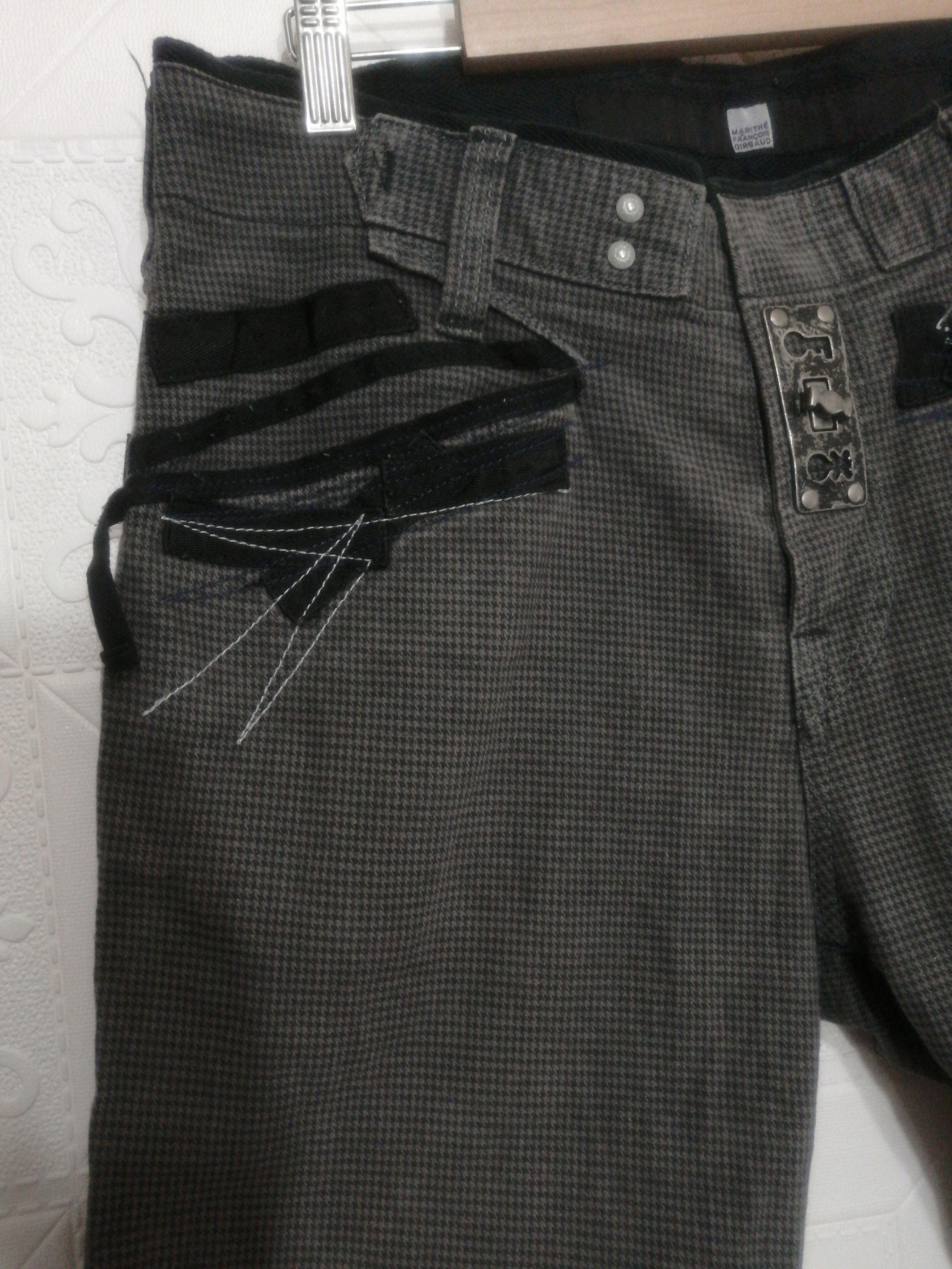 Marithe + Francois Girbaud × Seditionaries Vtg Marithe francois girbaud skinny stretch pant denim Size US 33 - 2 Thumbnail