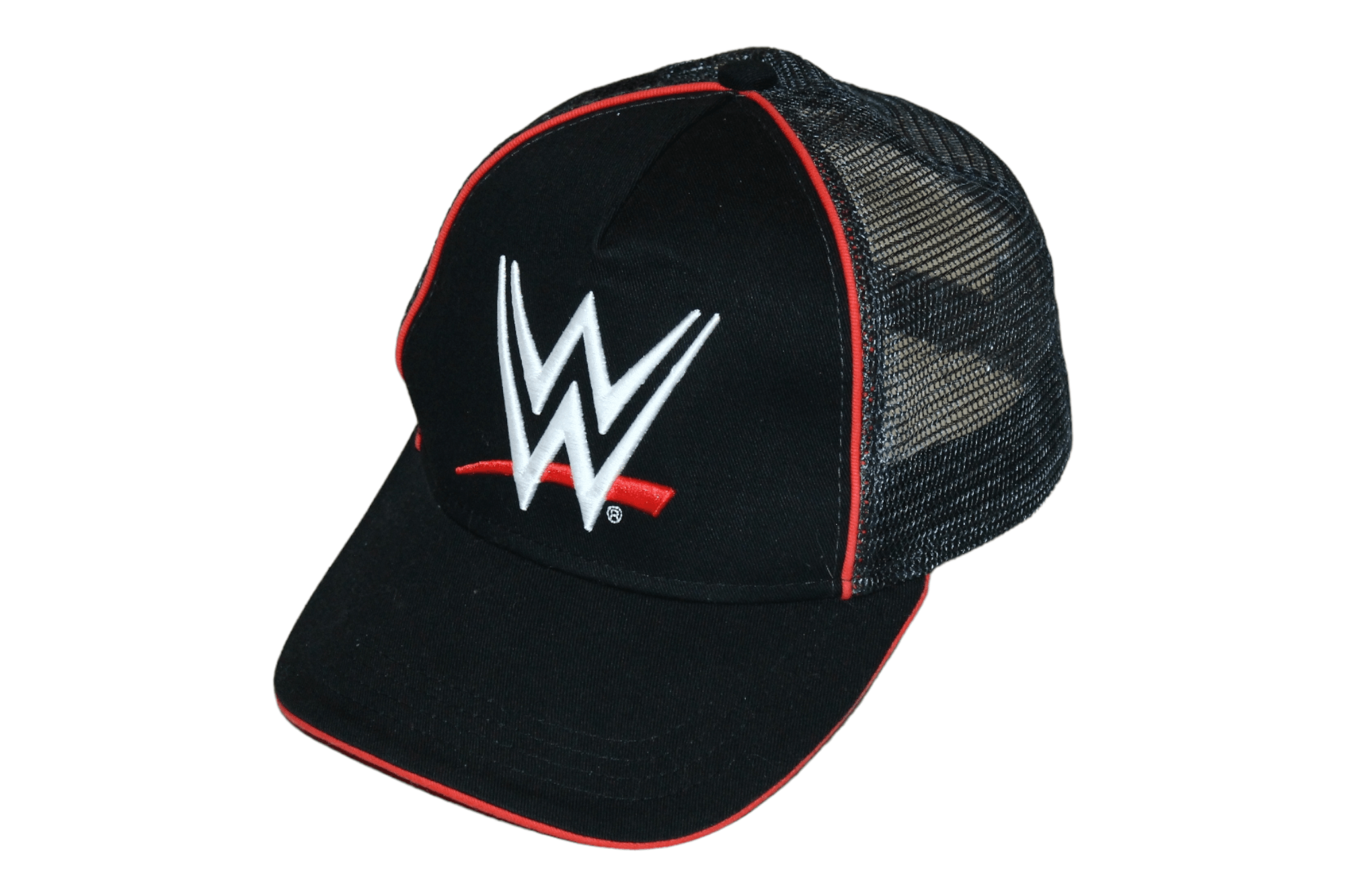 WWE logo trucker hat