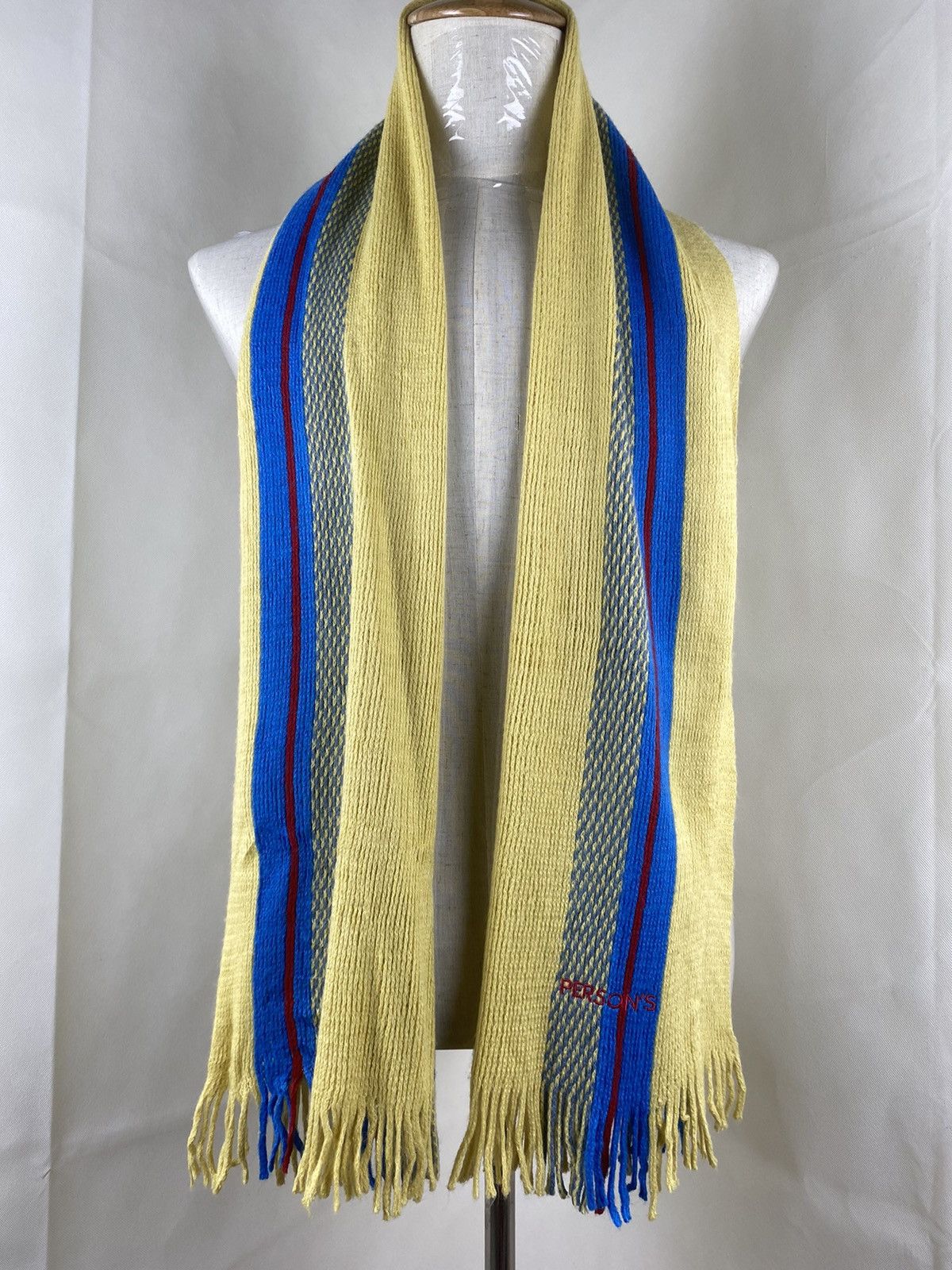 PERSON'S Person's Stripe Winter Scarf Muffler Size ONE SIZE - 1 Thumbnail