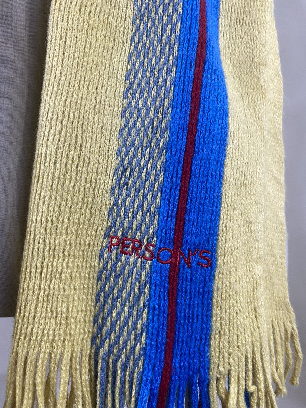 PERSON'S Person's Stripe Winter Scarf Muffler Size ONE SIZE - 3 Thumbnail